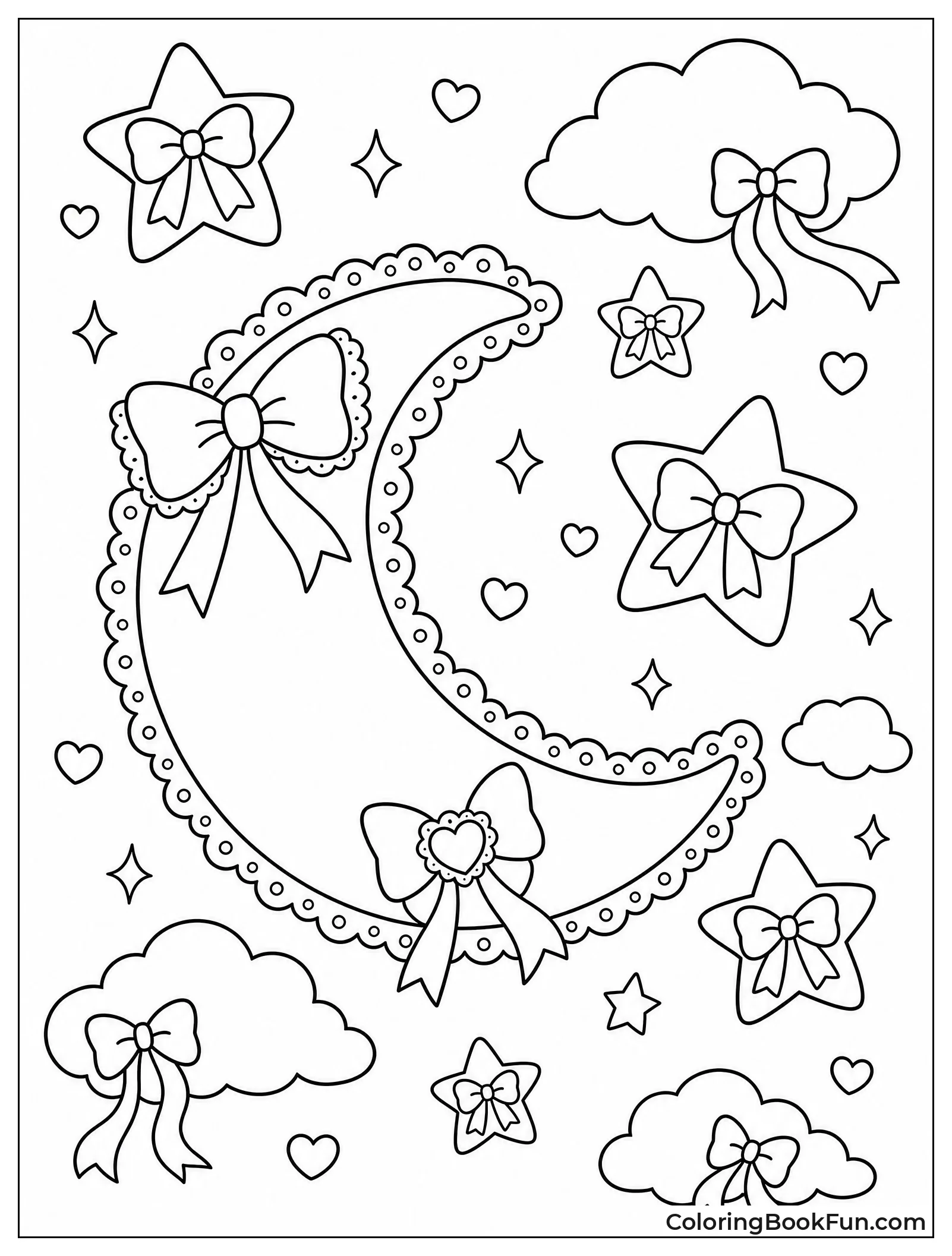 Night Sky with Bow Stars