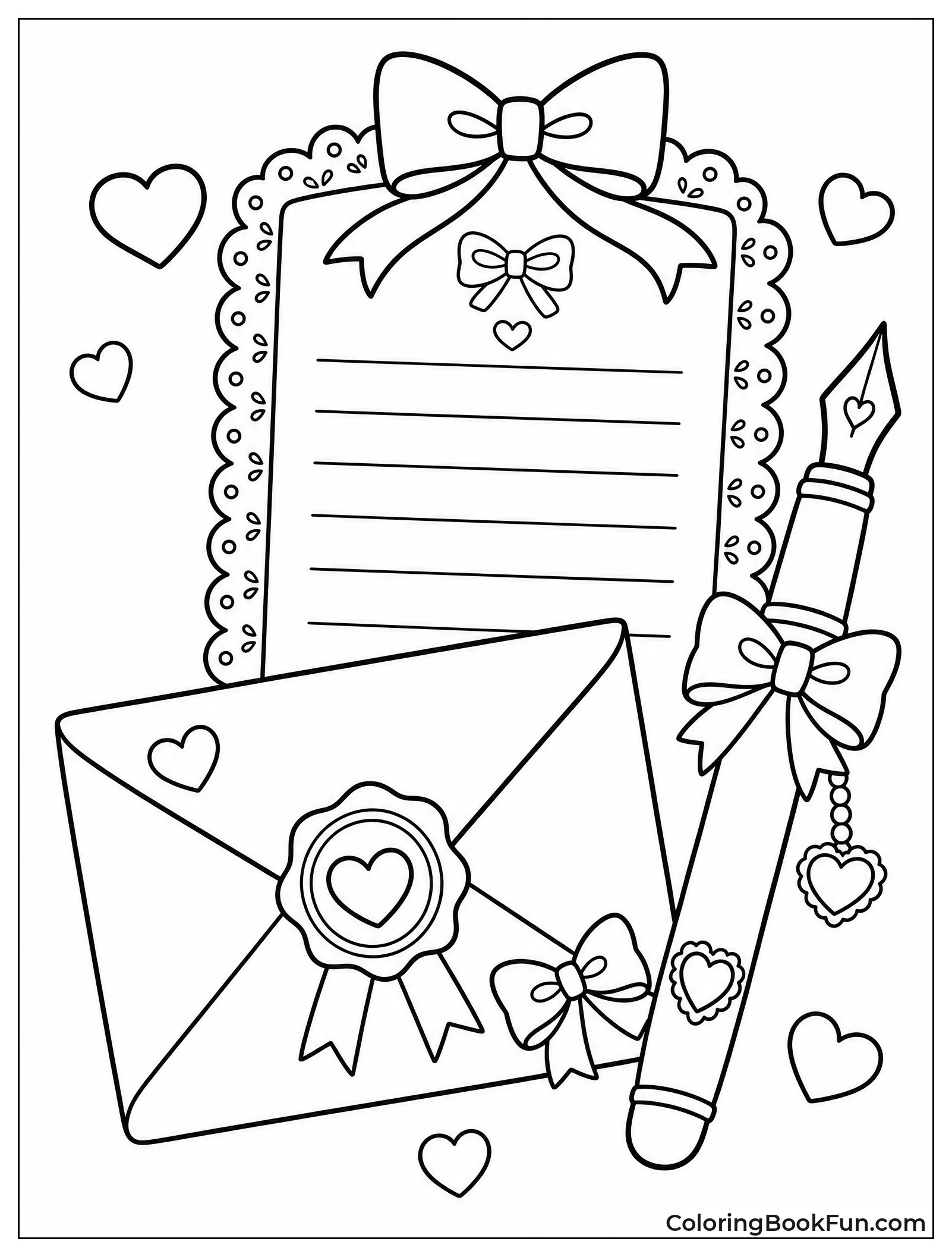 Stationery Set with Lace