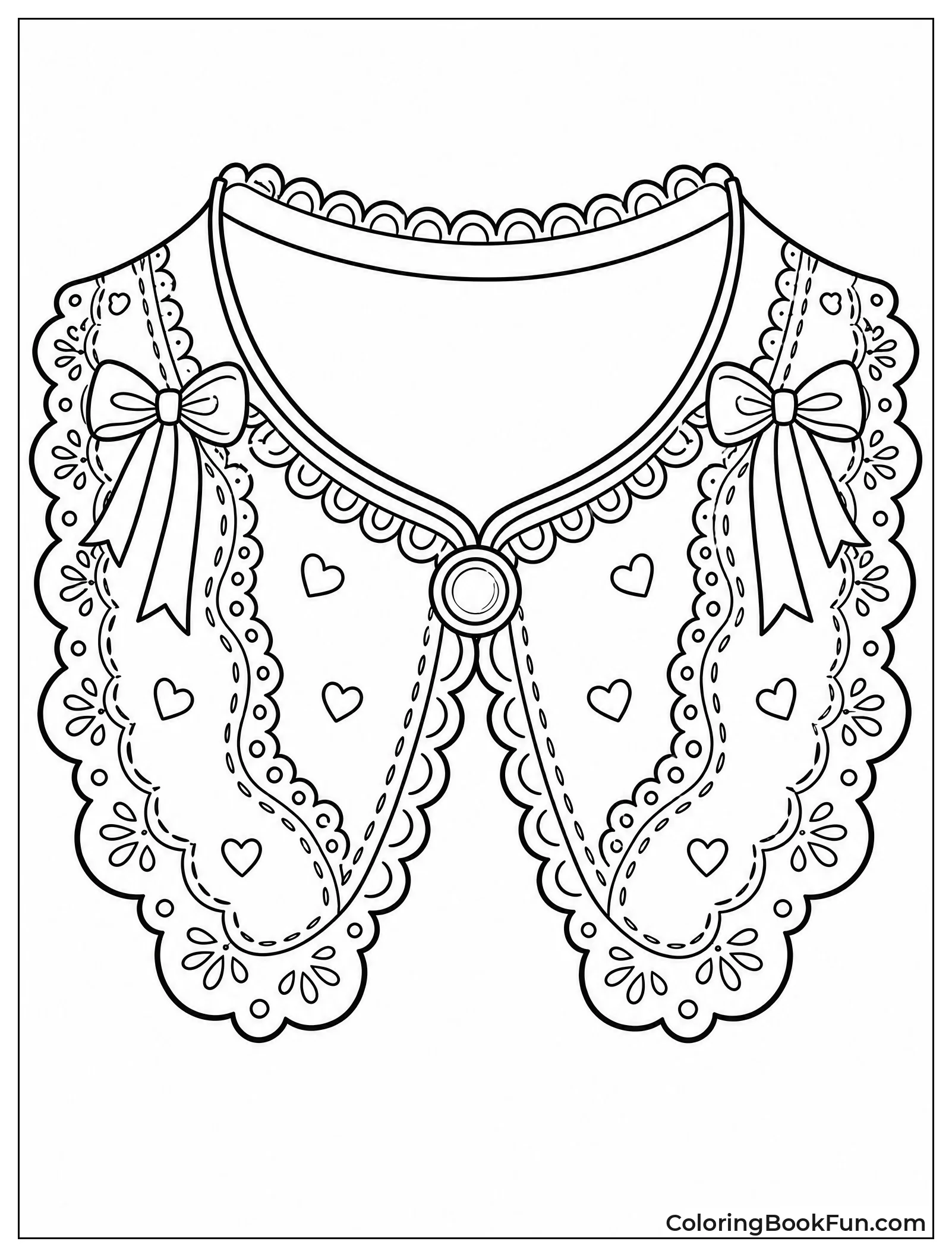 Victorian Lace Collar Closeup