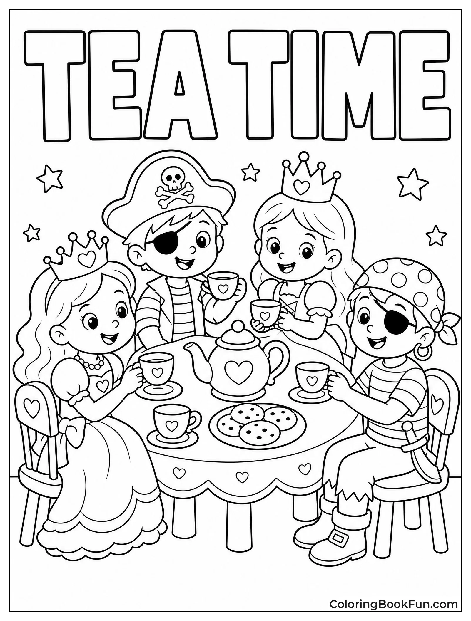 Kids Dress Up for Costume Tea