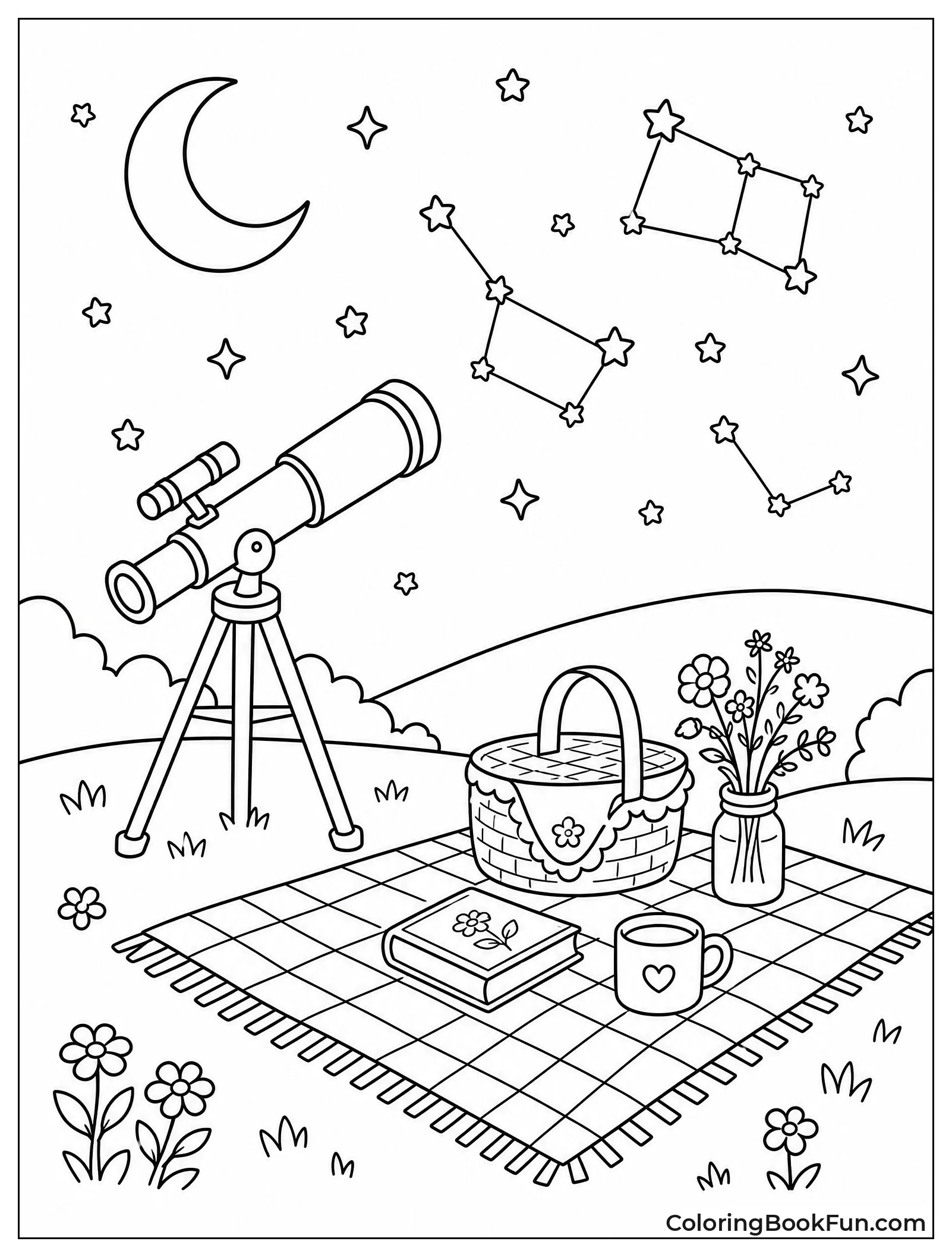 Telescope Set up for Stargazing
