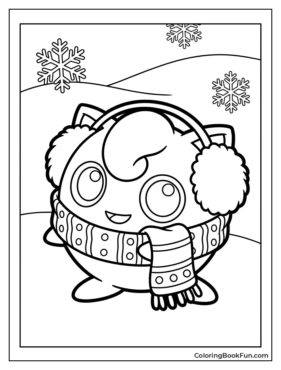 Jigglypuff Wears a Scarf and Earmuffs