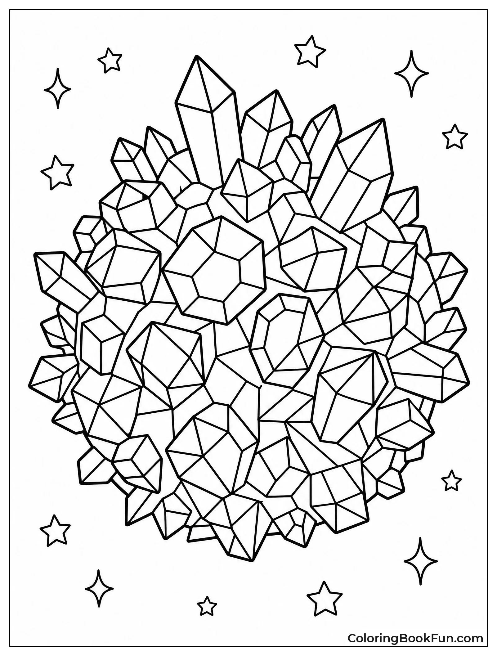 Planet Made Of Shiny Crystals