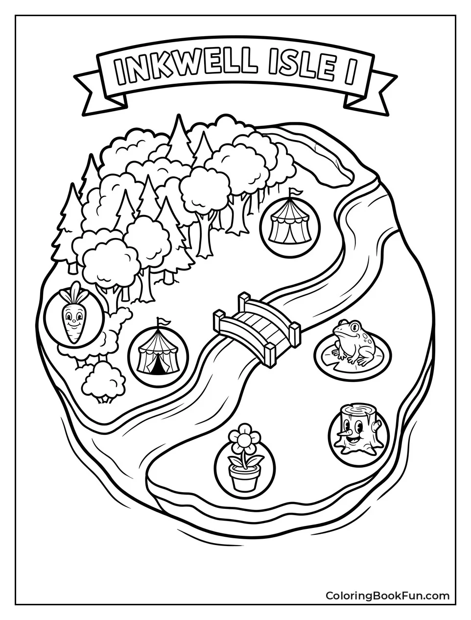Map Of Inkwell Isle