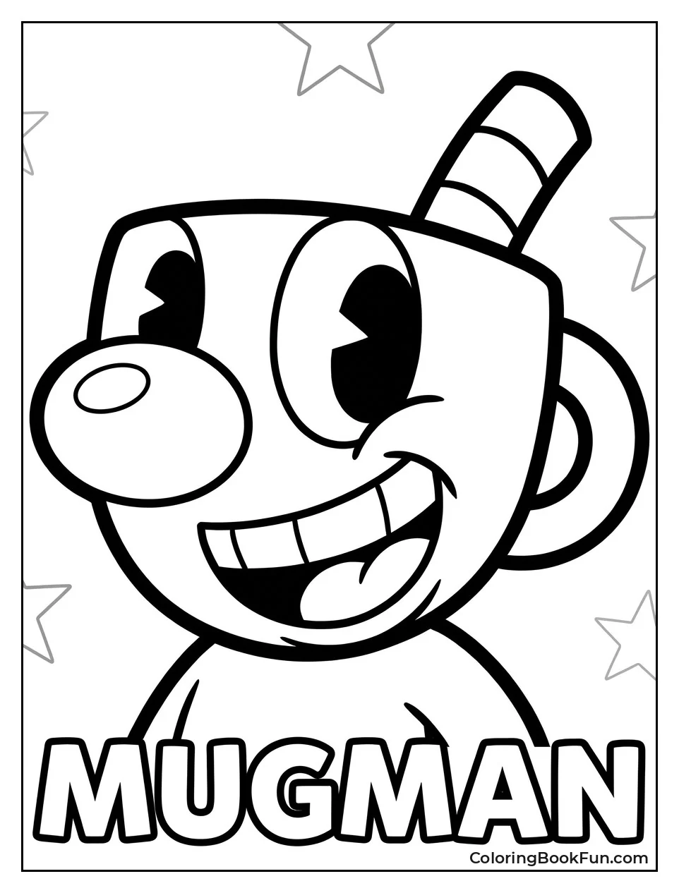 Cheerful Mugman With Blue Nose