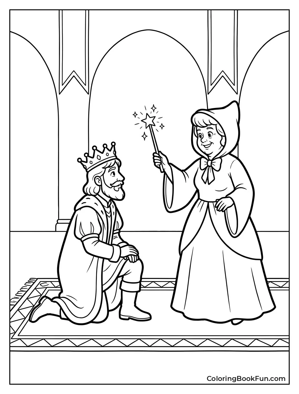 Ben Kneels During Coronation
