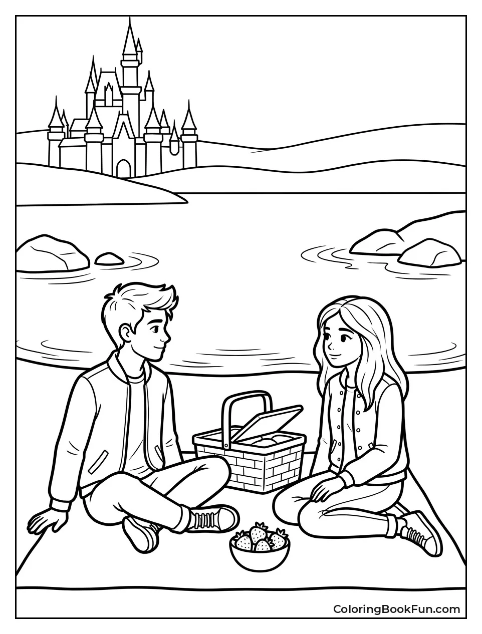 Picnic Sits by the Lake