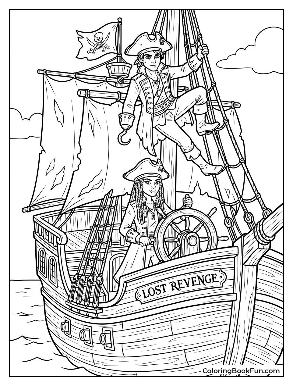 Uma Steers the Pirate Ship