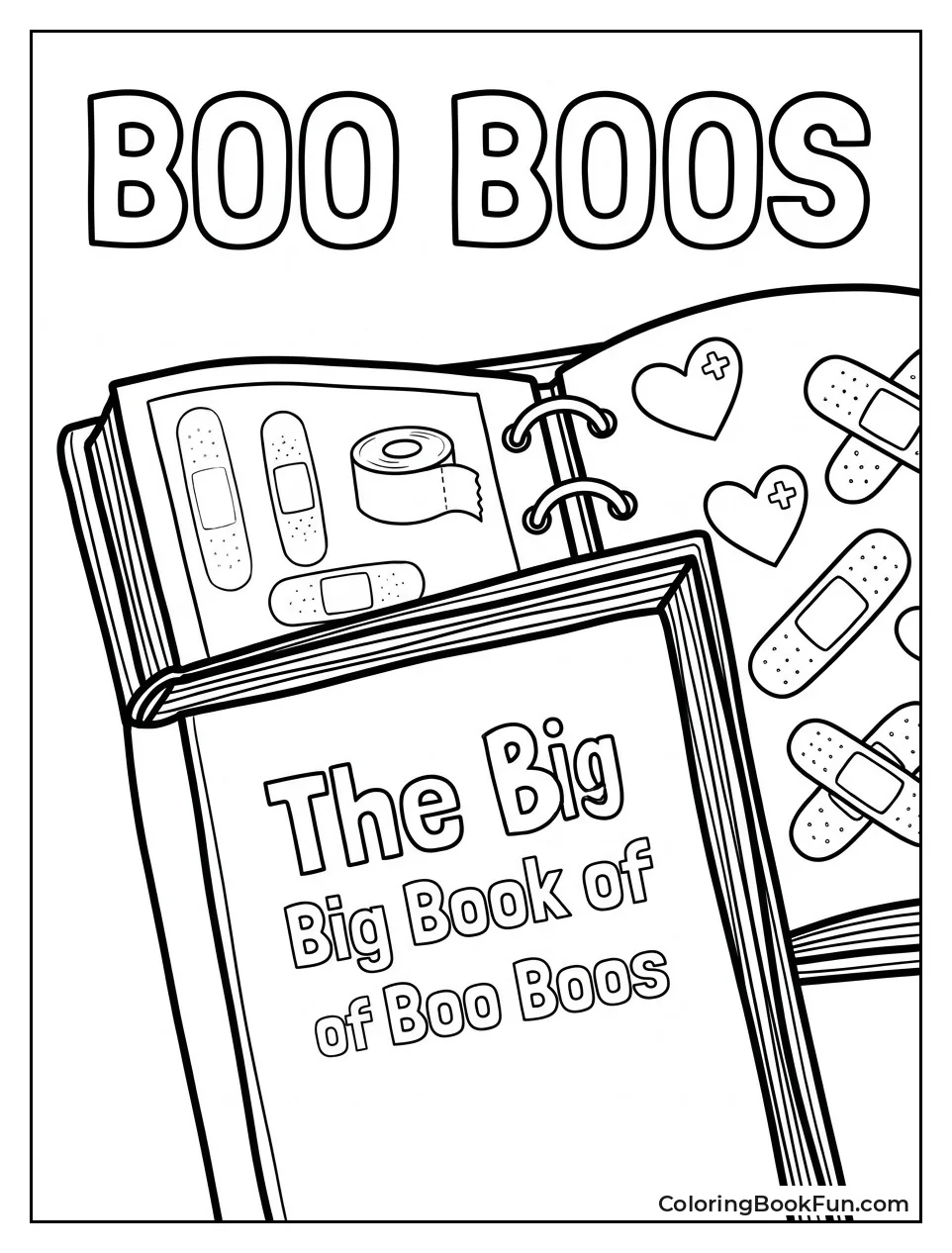 Close Up of Boo Boos Book