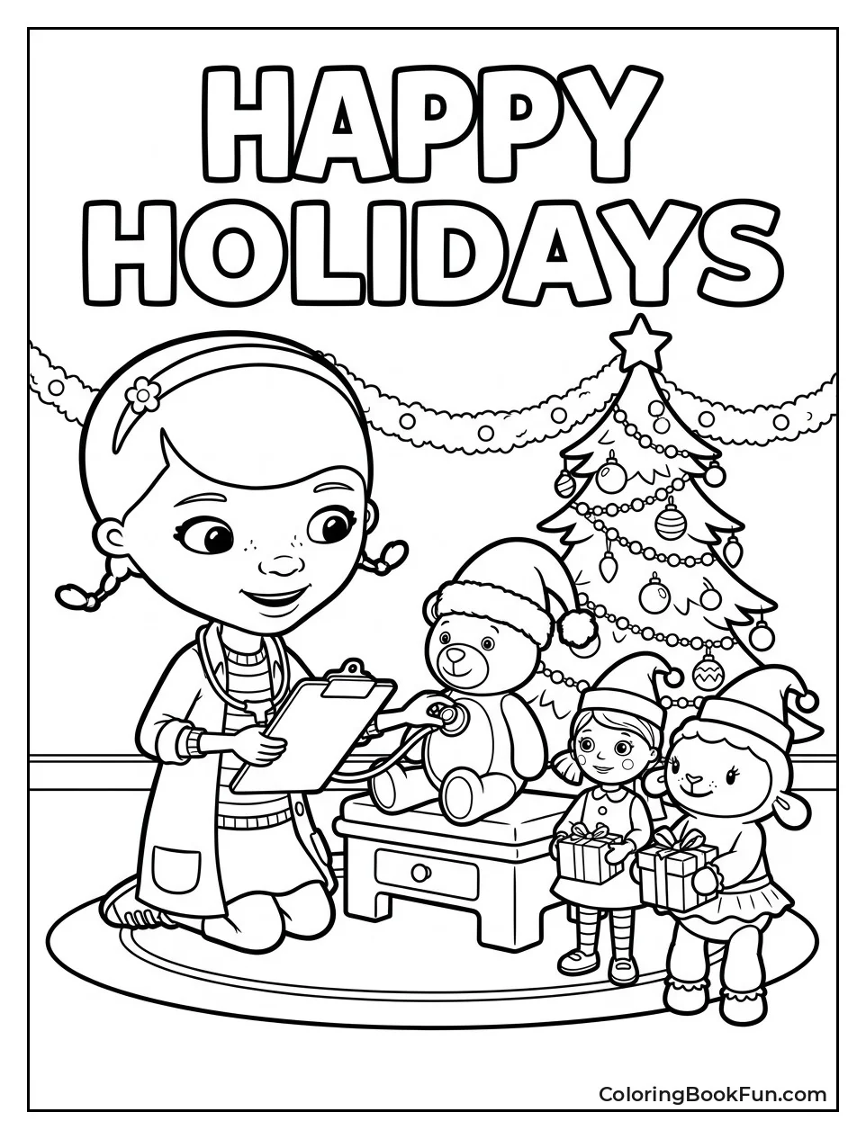 Holiday Checkups with Santa Hats