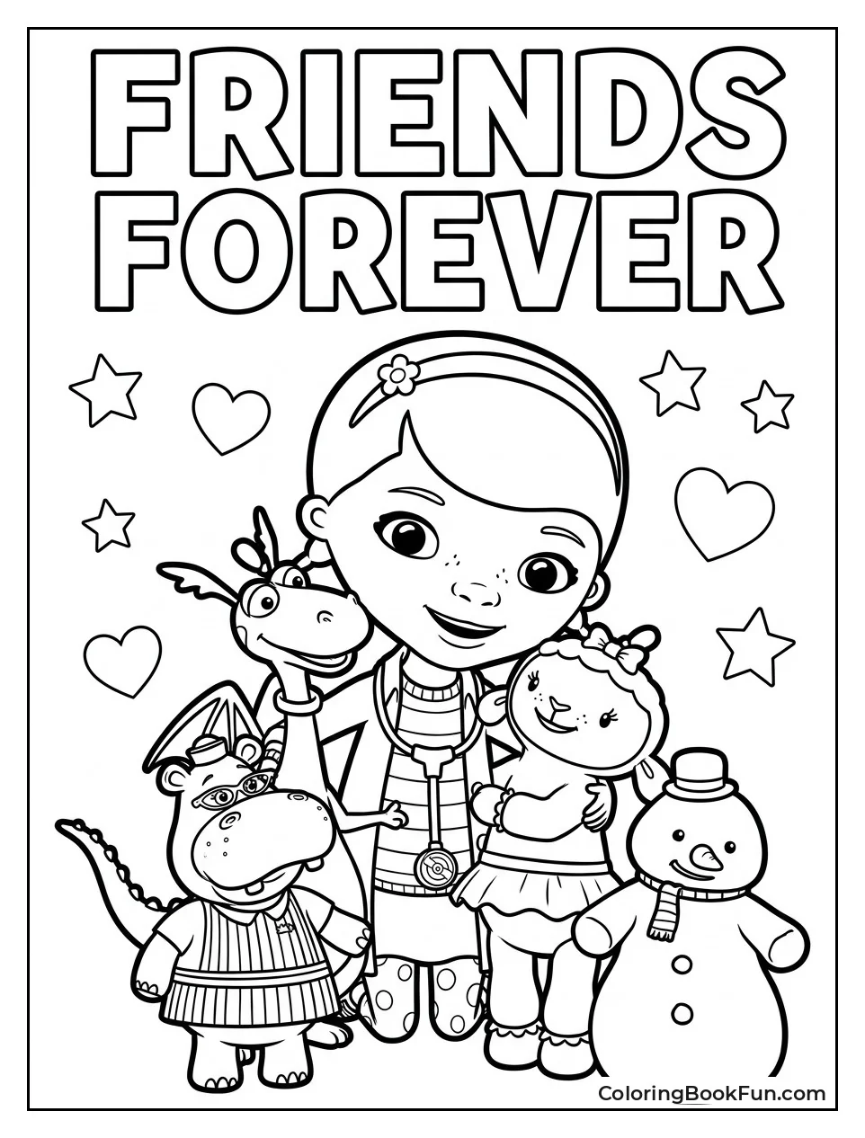 Doc Hugging All Her Friends