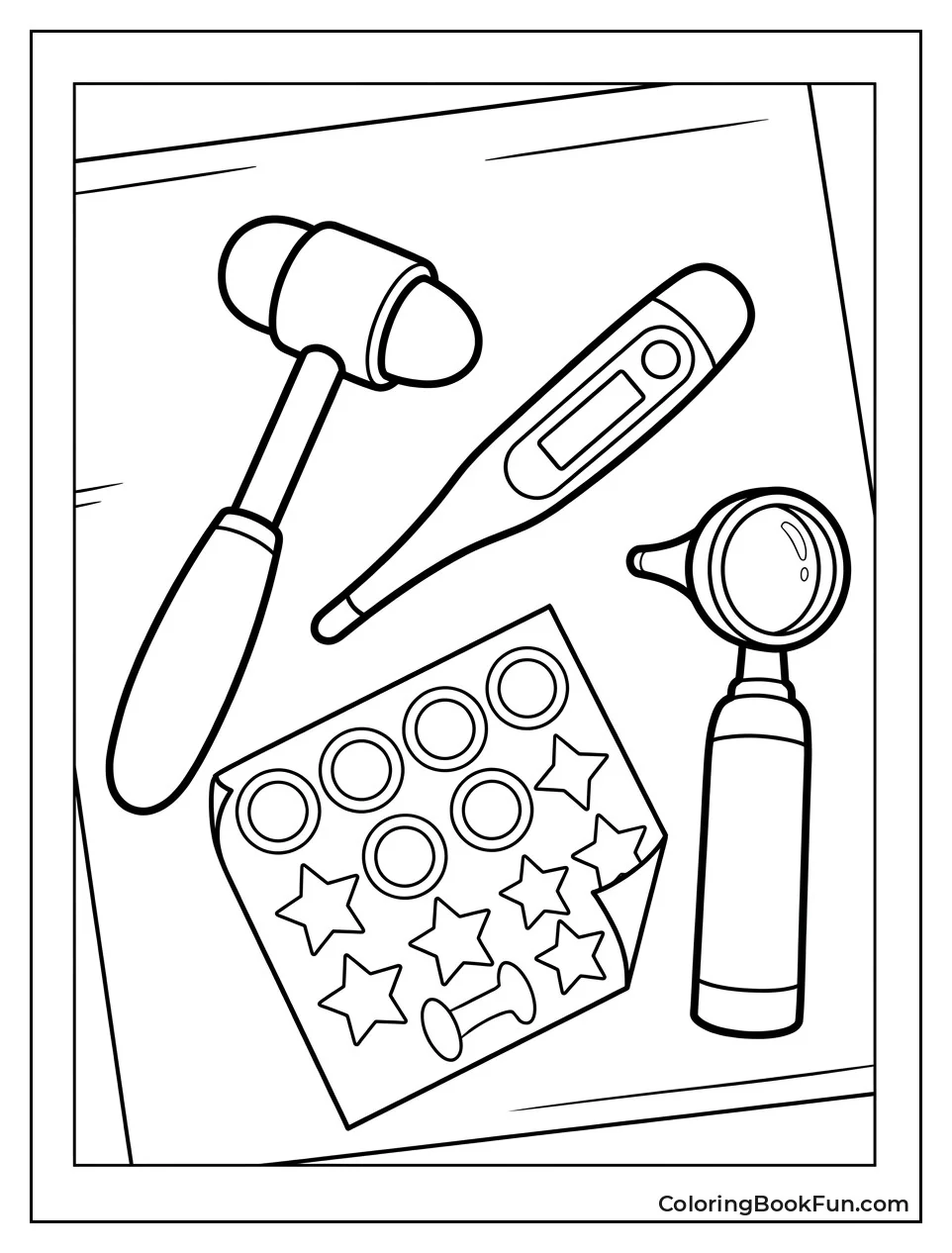 Flat Lay of Medical Tools