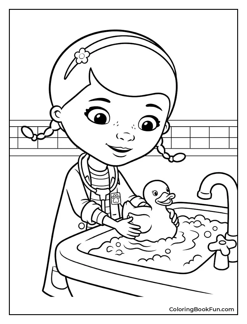 Squeakers Floating in Bubbly Sink