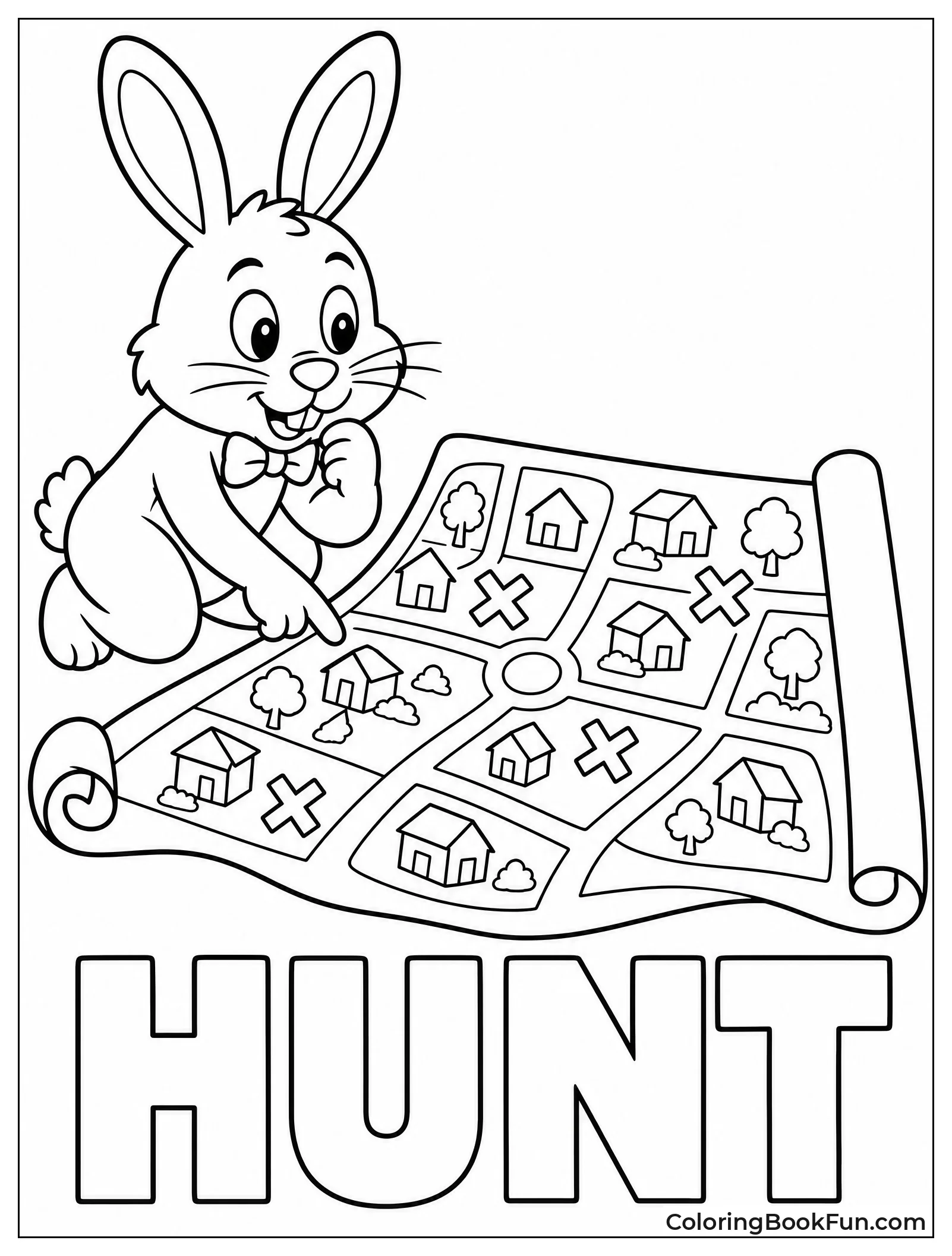 Bunny Checking Delivery Map