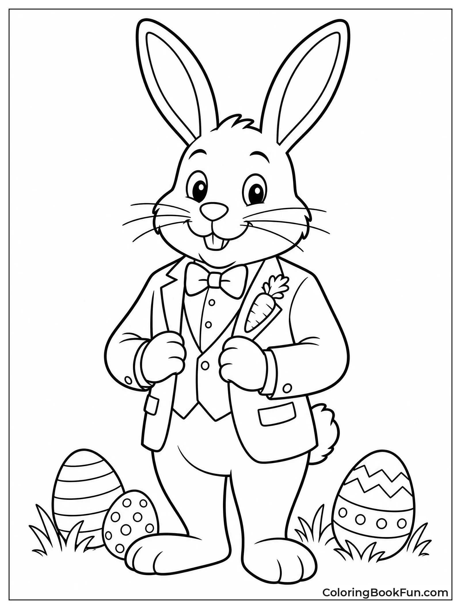 Dapper Bunny Wearing Fancy Suit