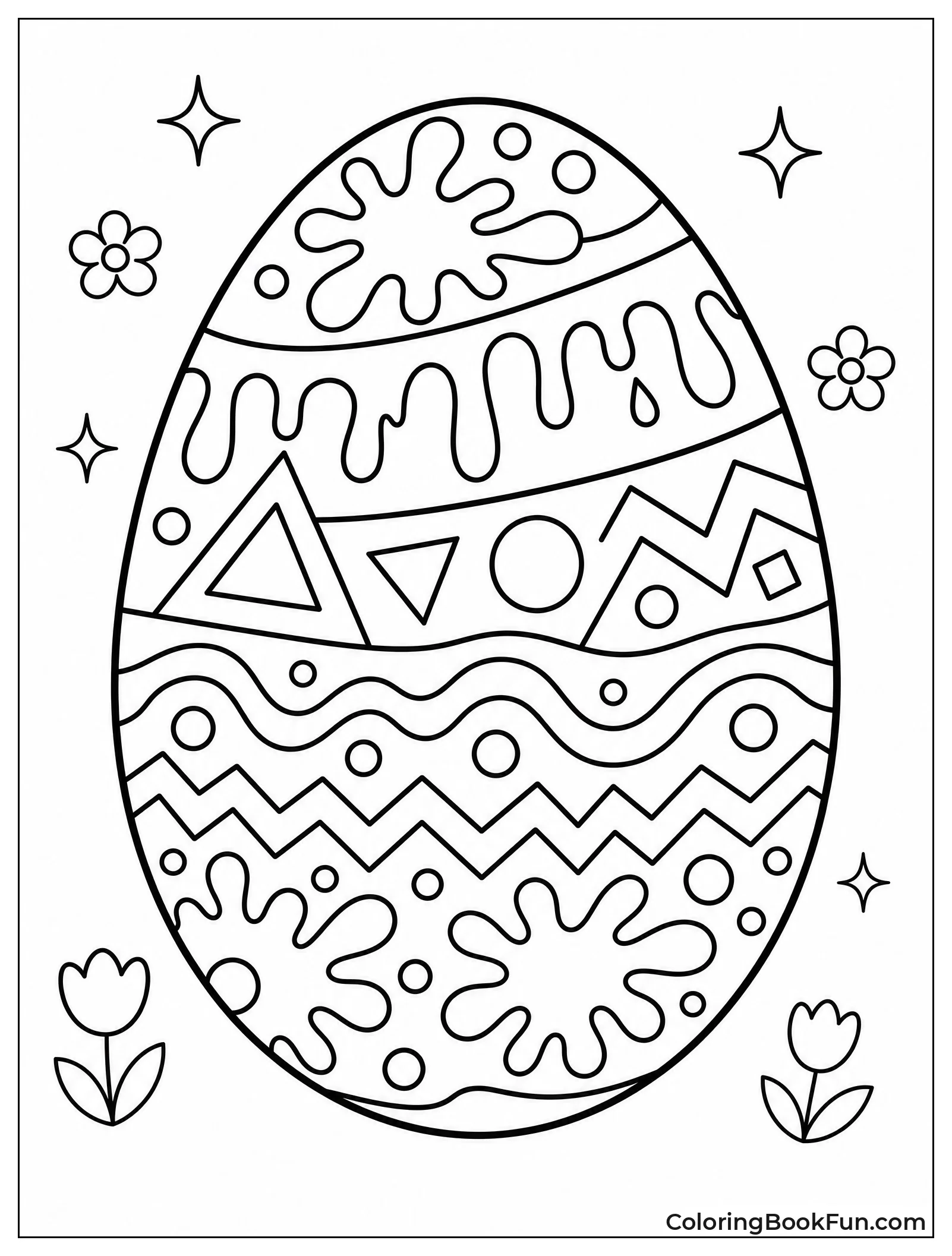 Egg Splashed with Paint