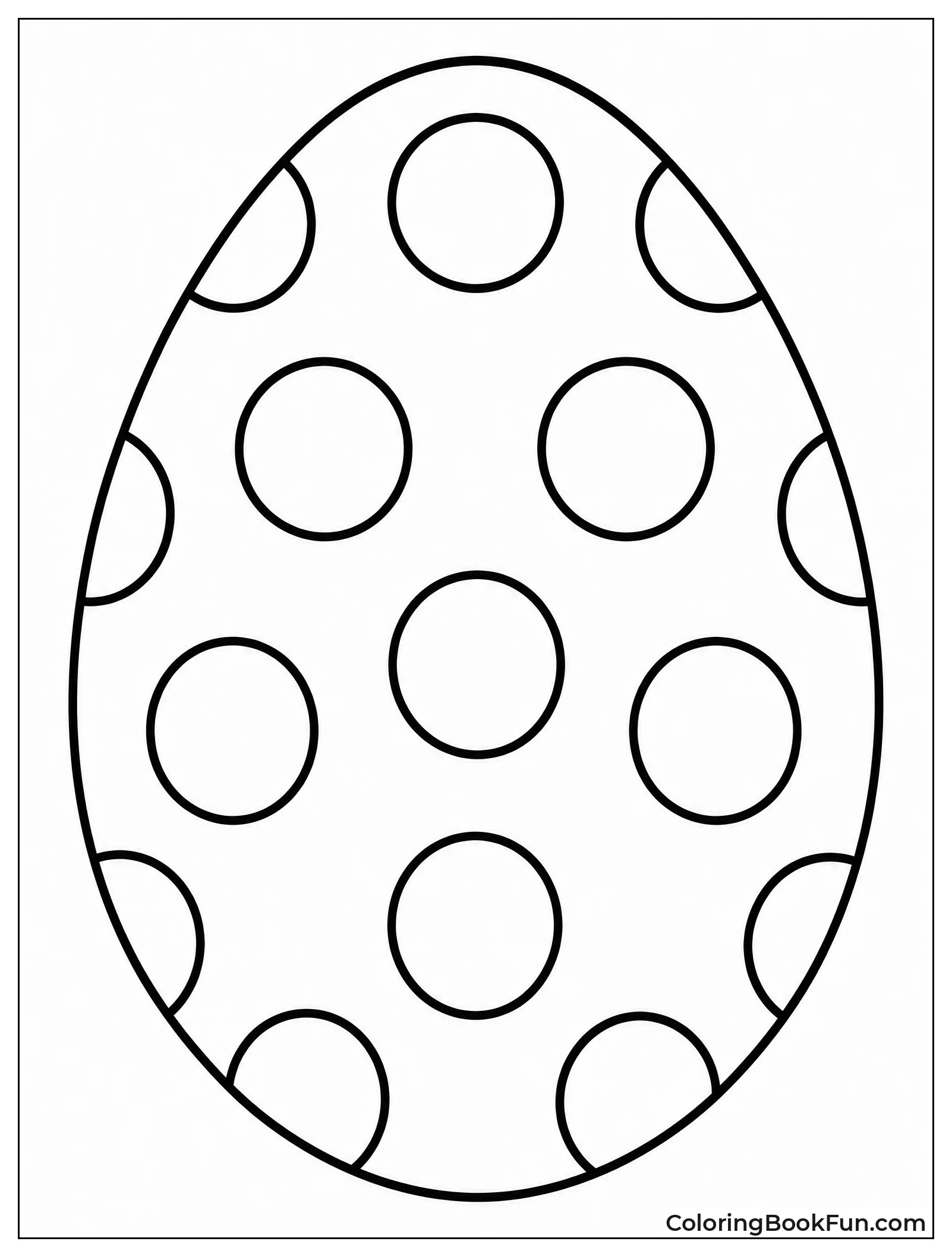 Egg with Bold Polka Dots