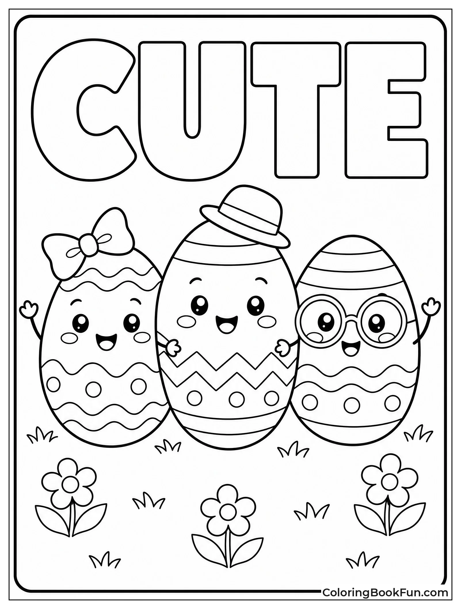Cute Eggs with Blushing Faces