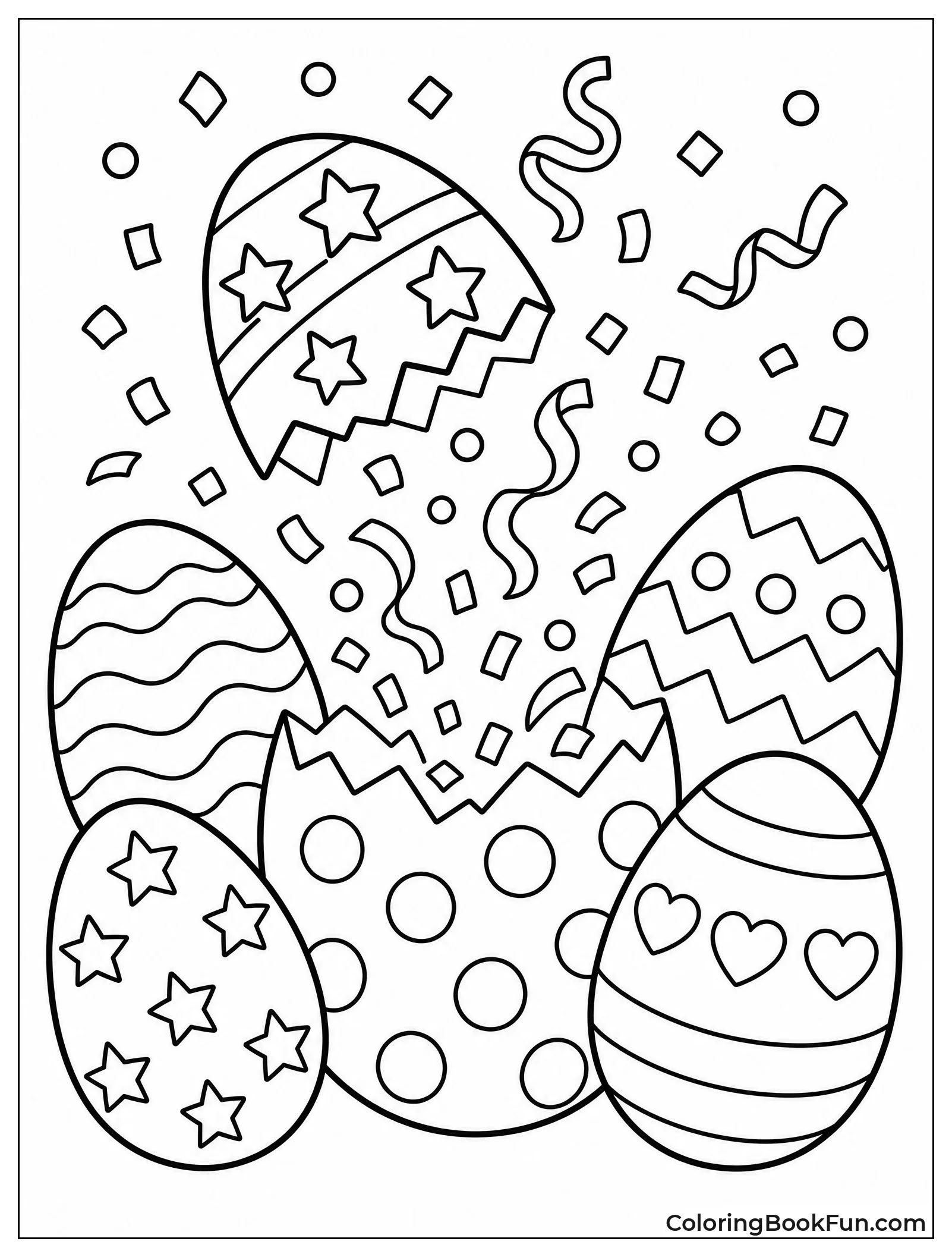 Cracked Eggs Spill Confetti