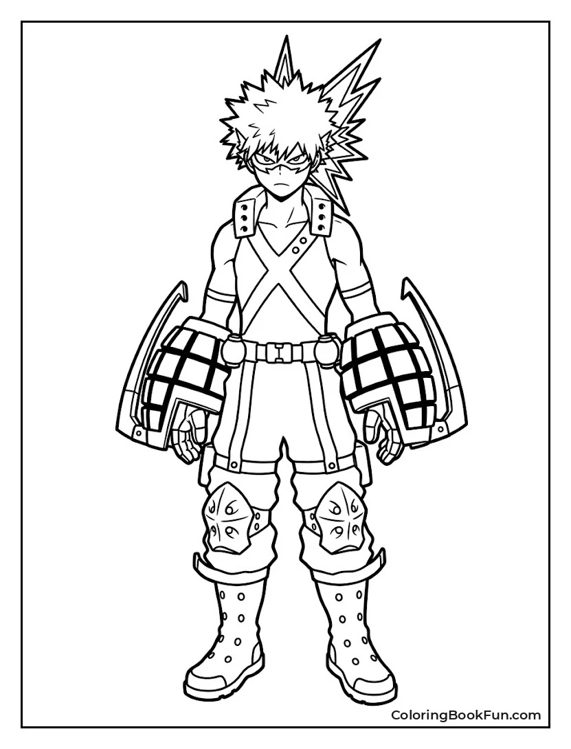 Simple Bakugo Standing Pose