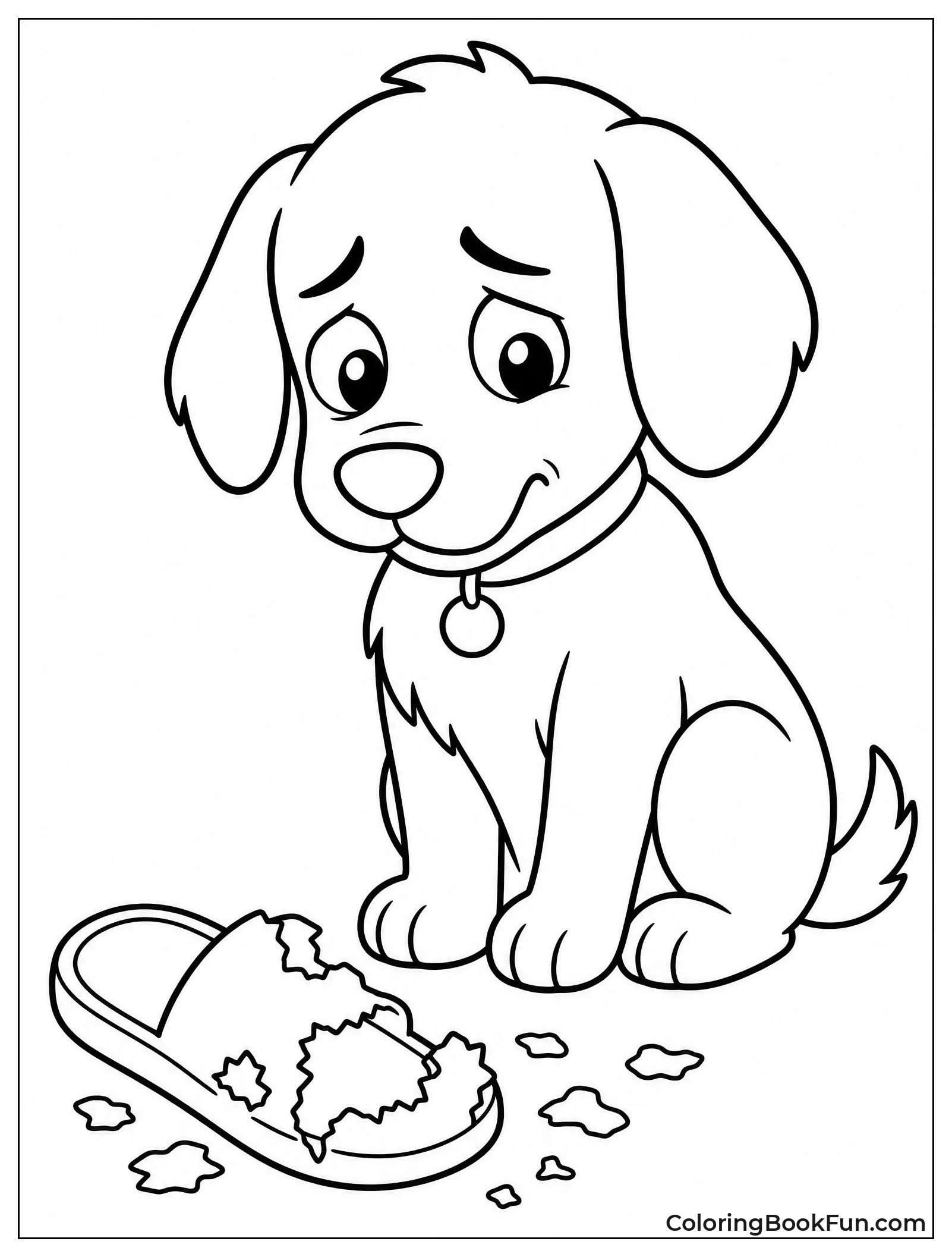 Guilty Puppy by Chewed Slipper