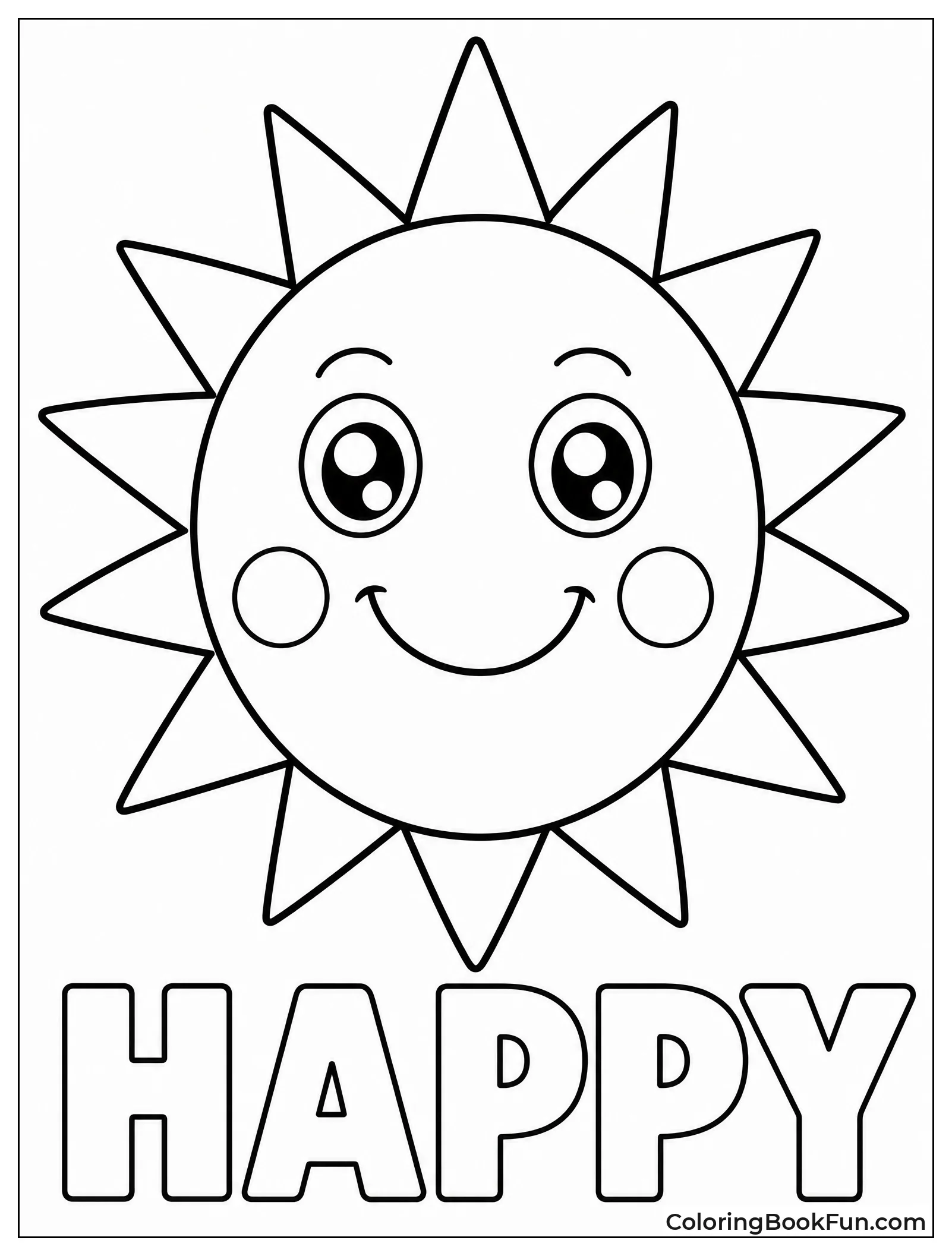 Happy Sun with Rosy Cheeks
