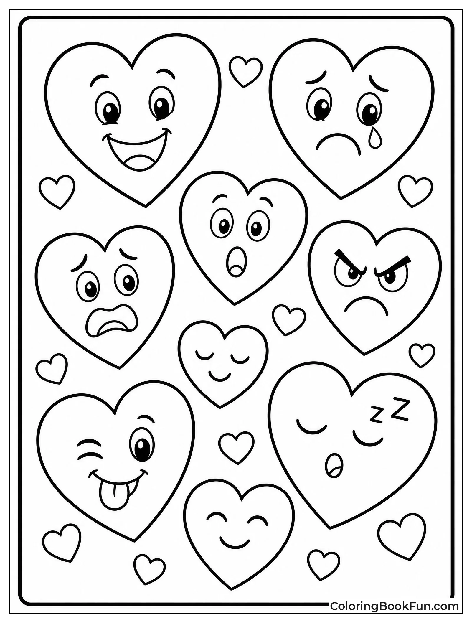 Hearts Filled with Feeling Faces
