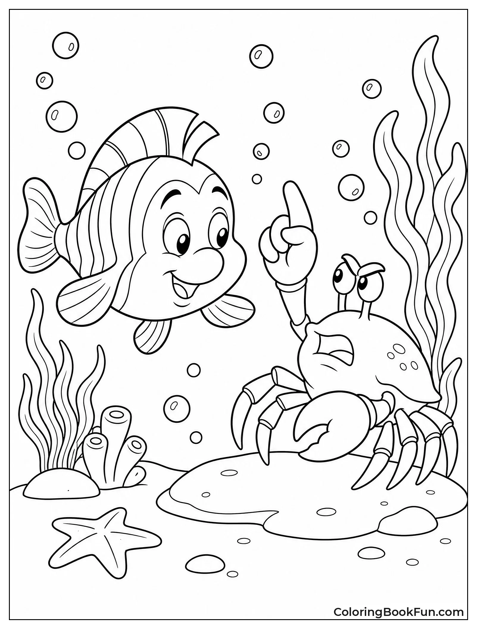 Flounder Listening to Sebastian