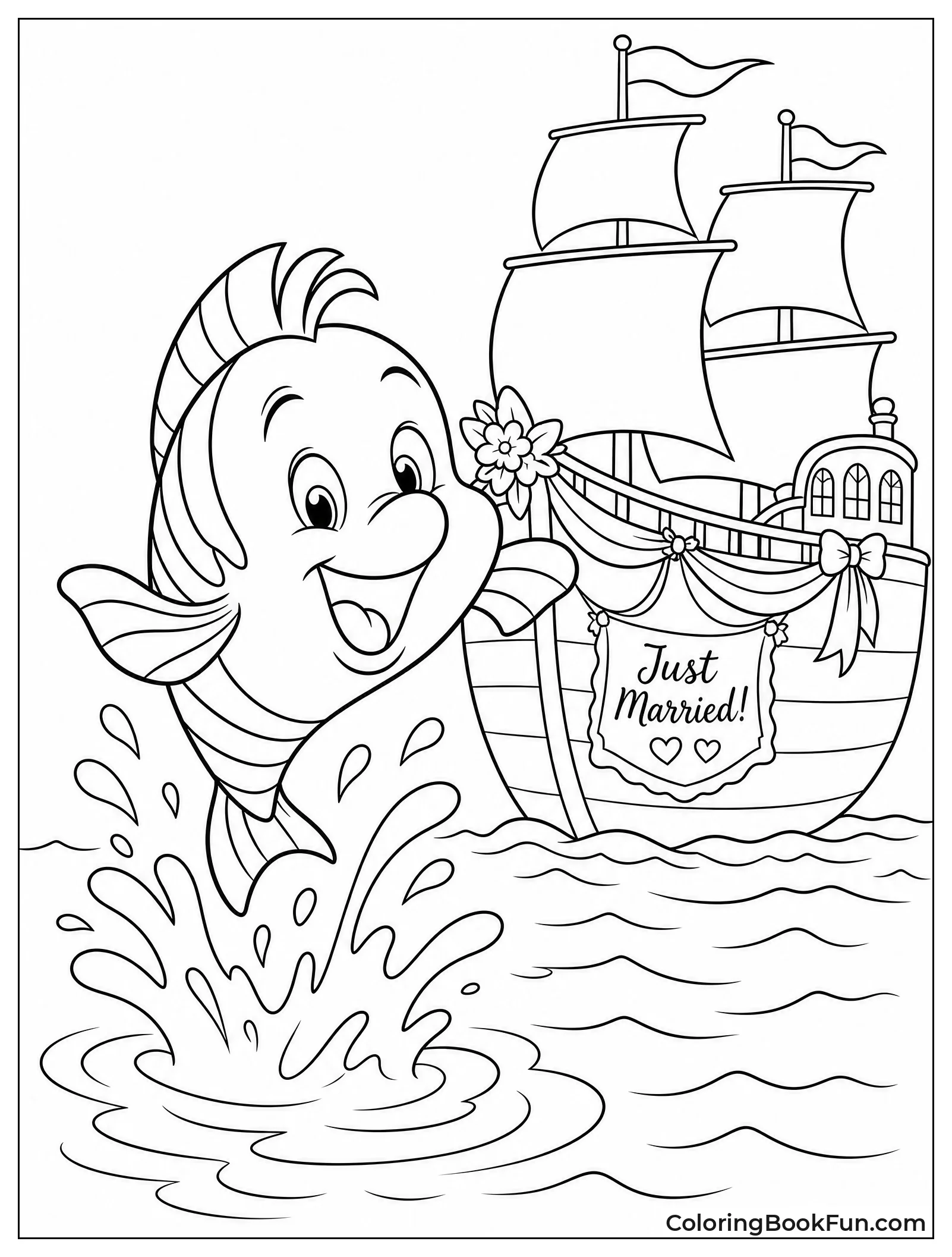 Flounder at Ariel Wedding