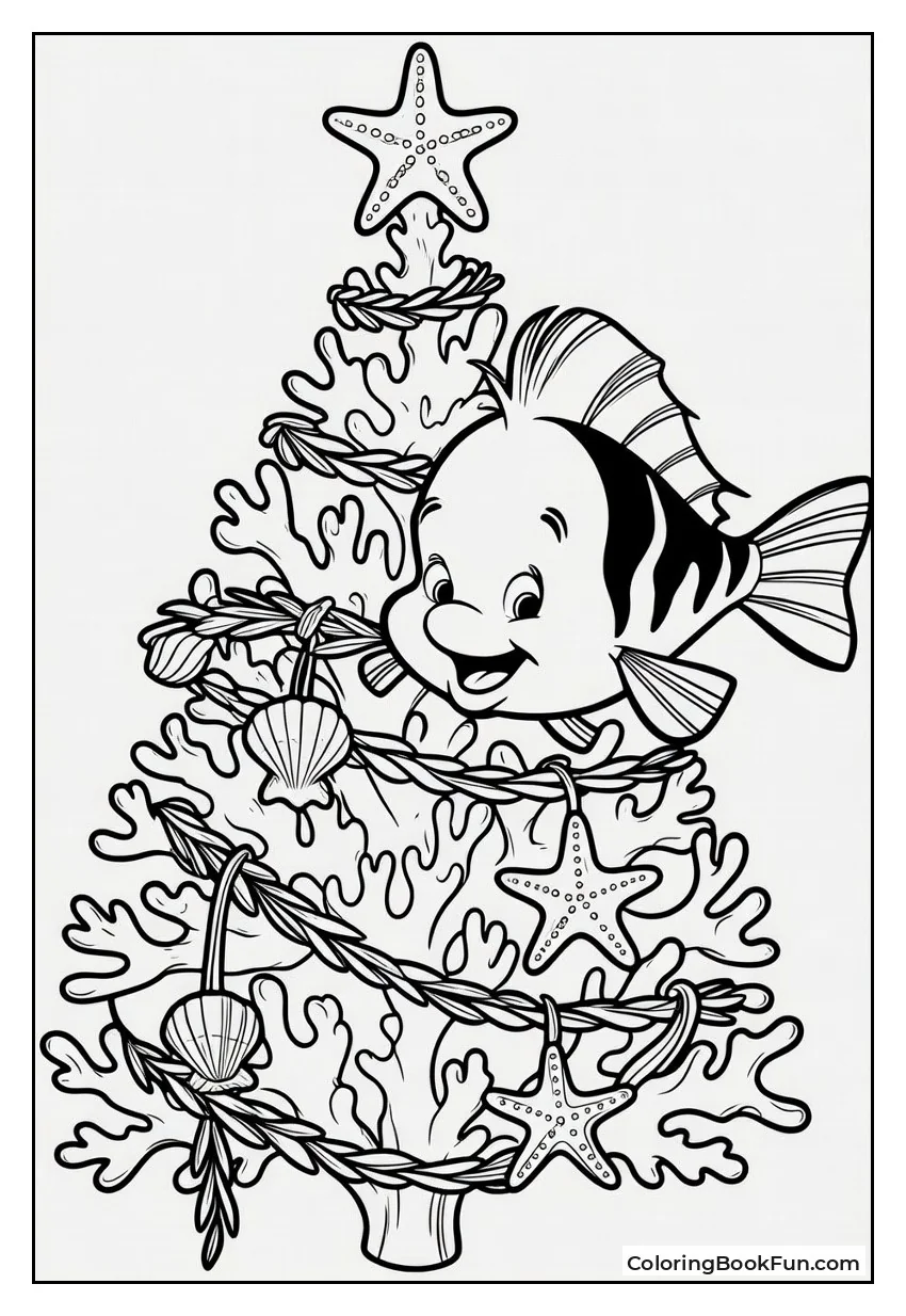 Flounder Decorating Christmas Tree