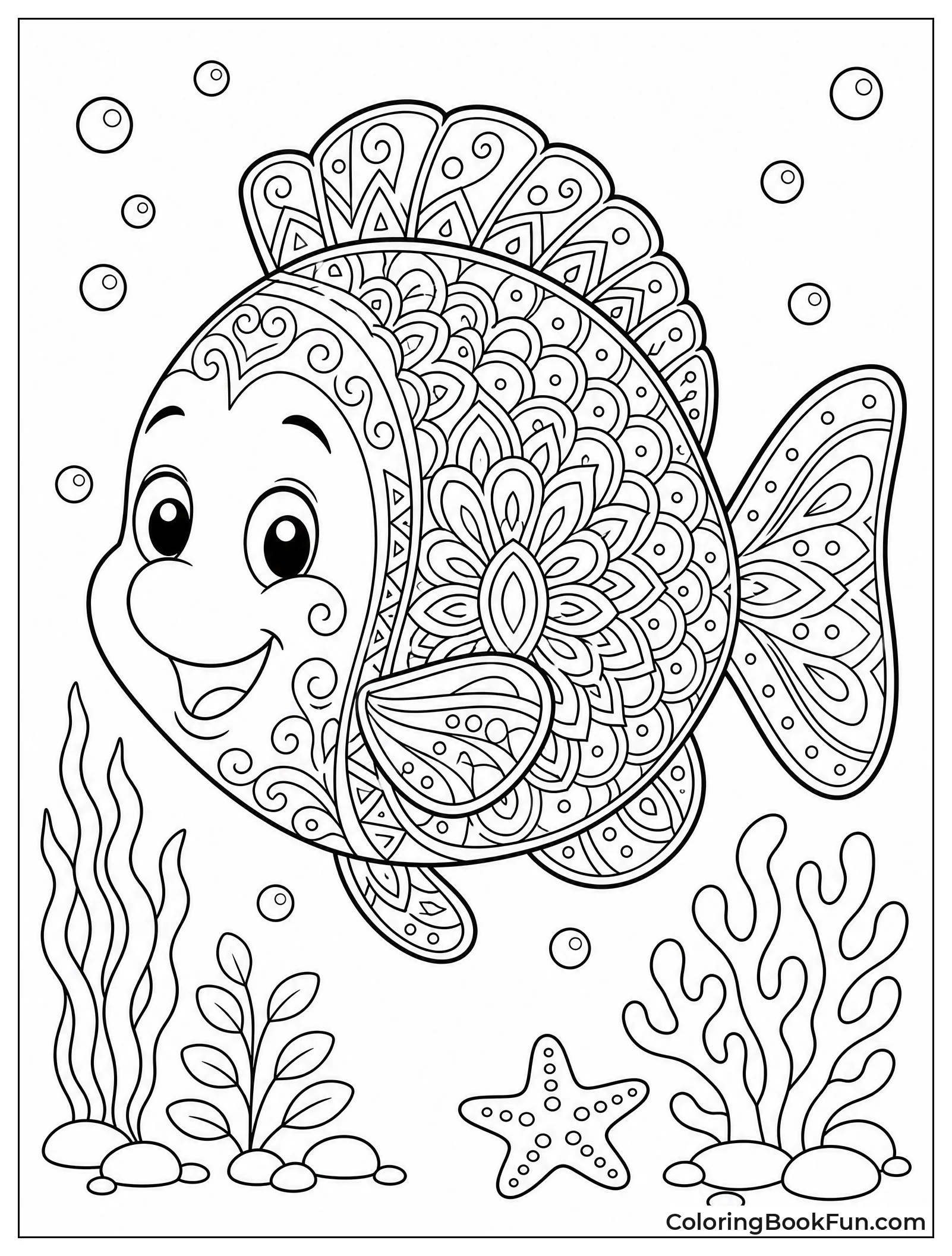 Flounder Mandala Pattern