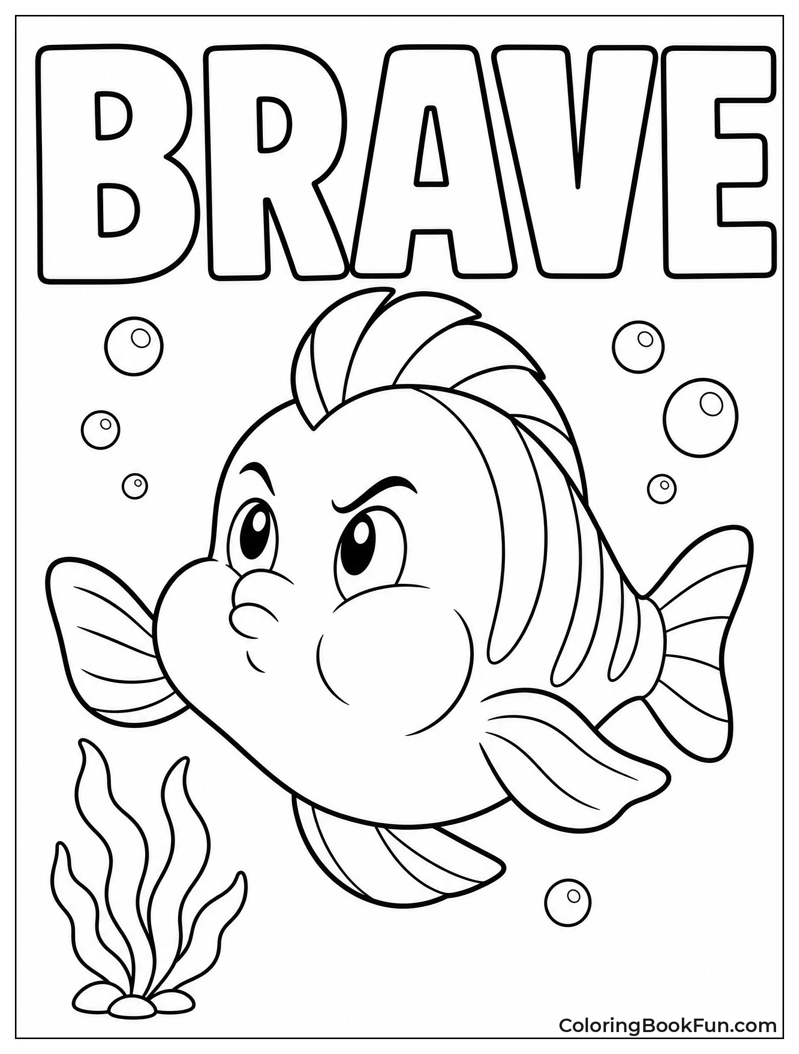 Flounder Making Brave Face
