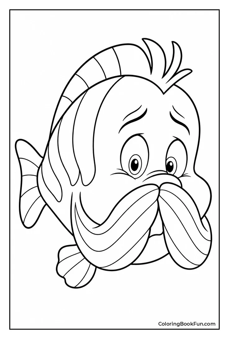 Flounder Looking Scared