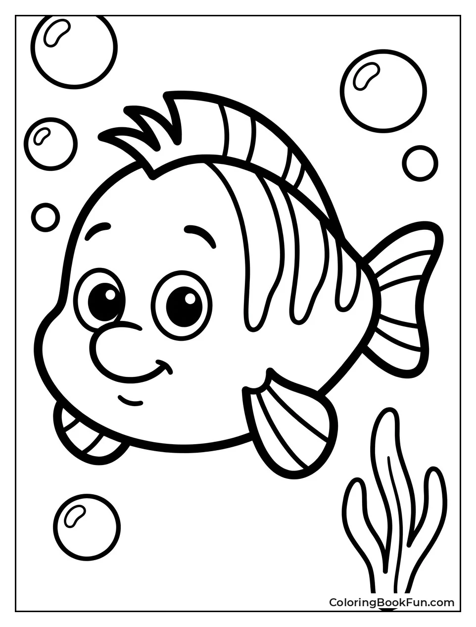 Simple Flounder Outline