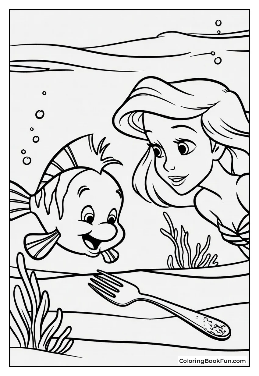 Flounder Finding Dinglehopper Fork