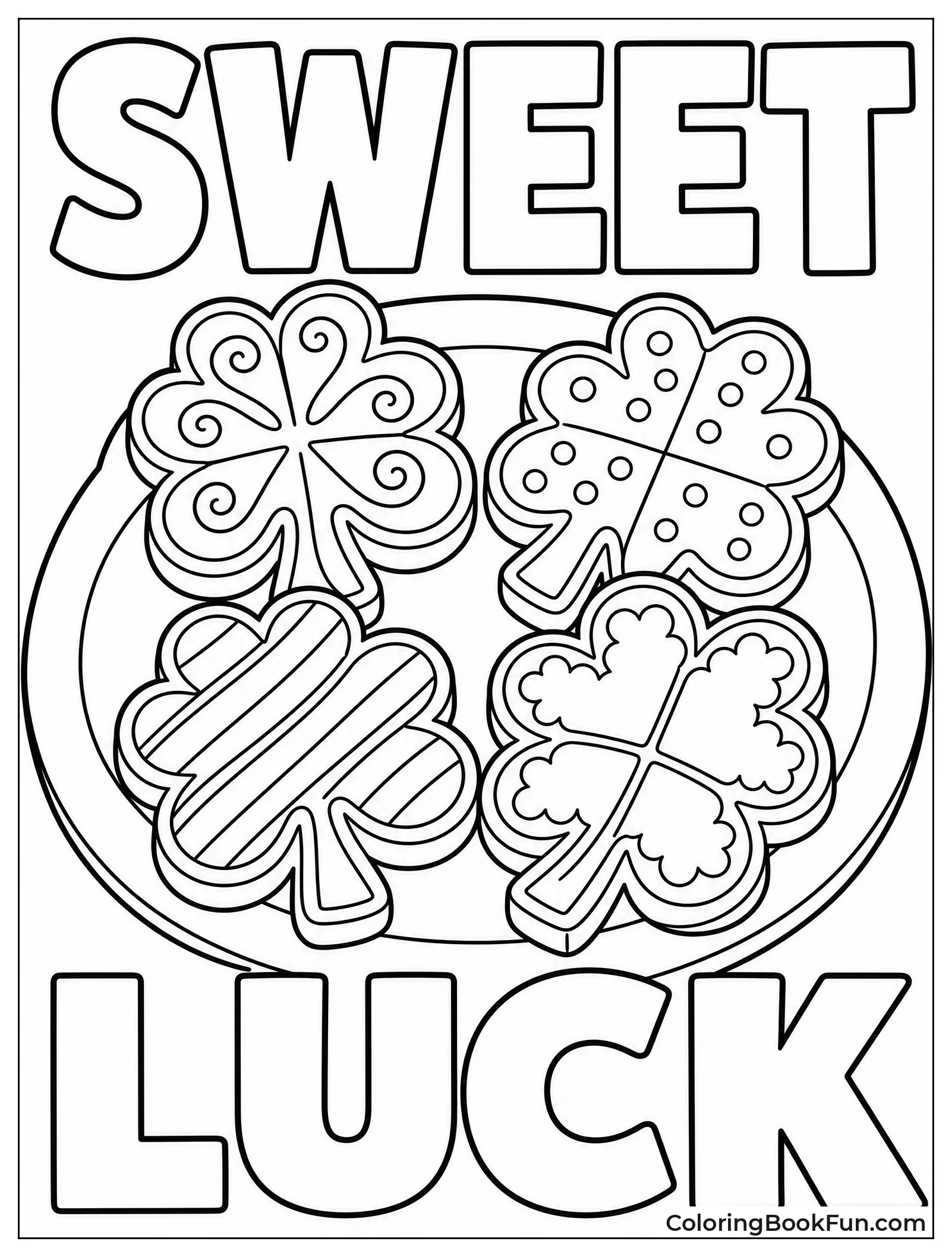 Plate of Clover Shaped Cookies