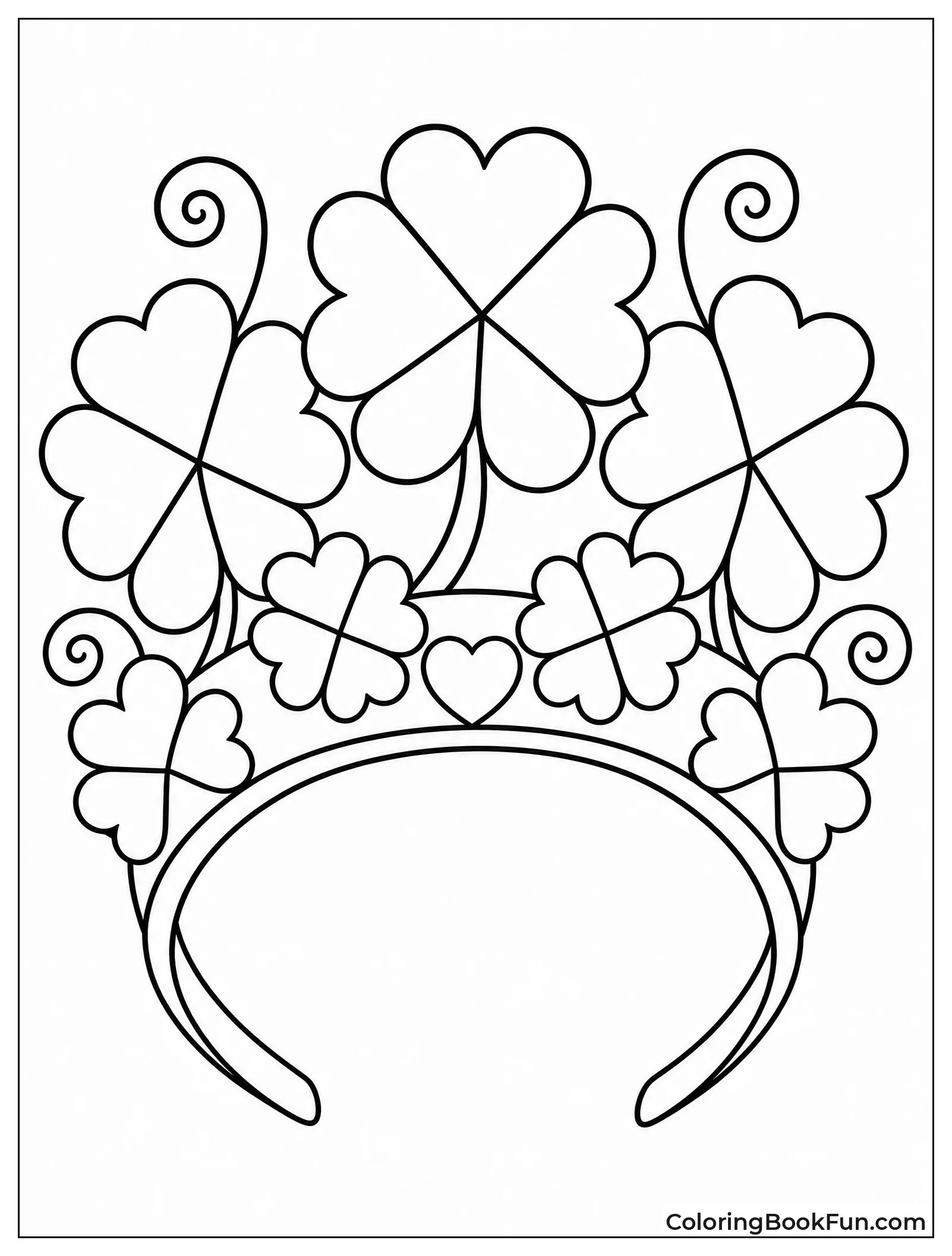 Crown Woven from Lucky Clovers