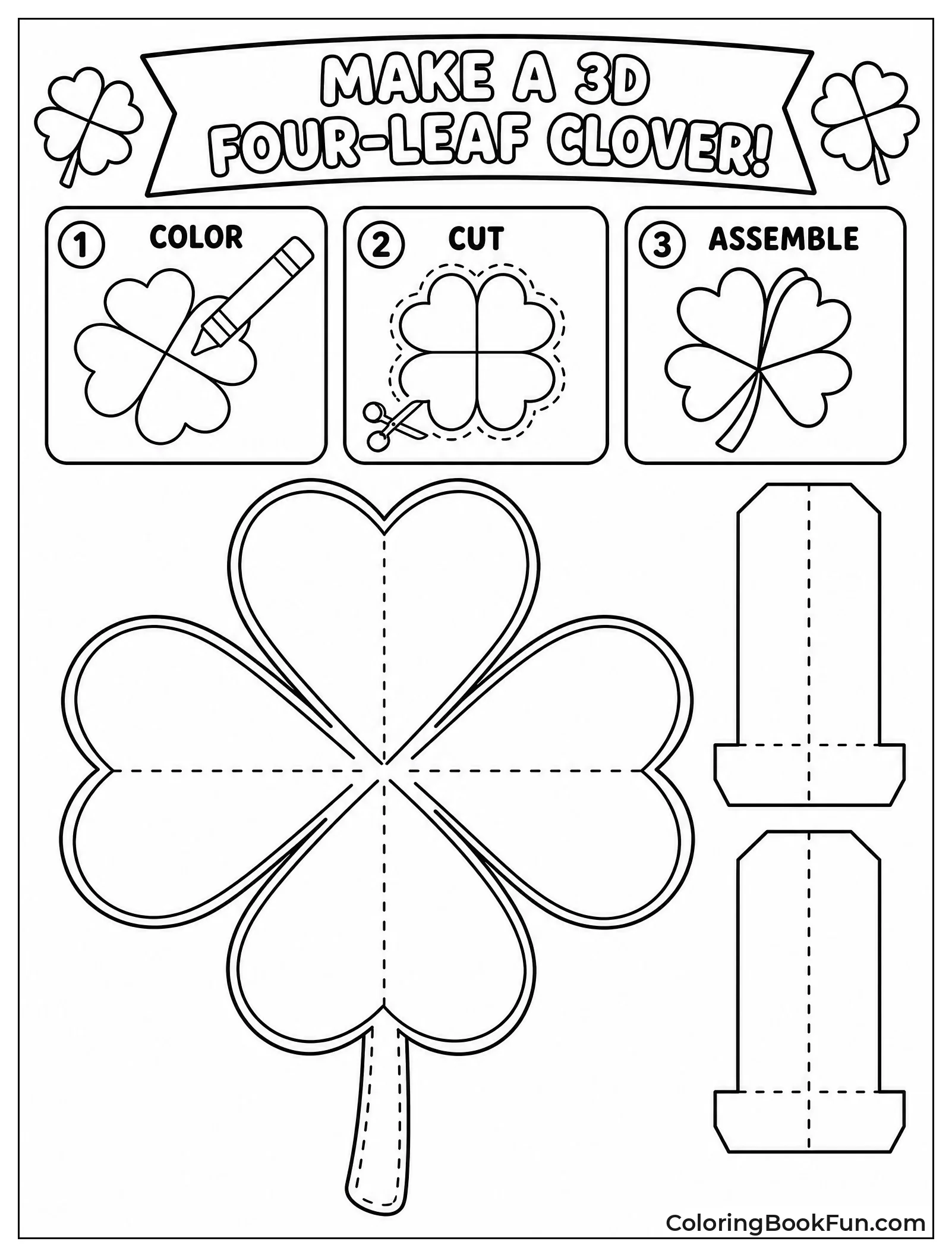 Paper Craft to Make a Clover