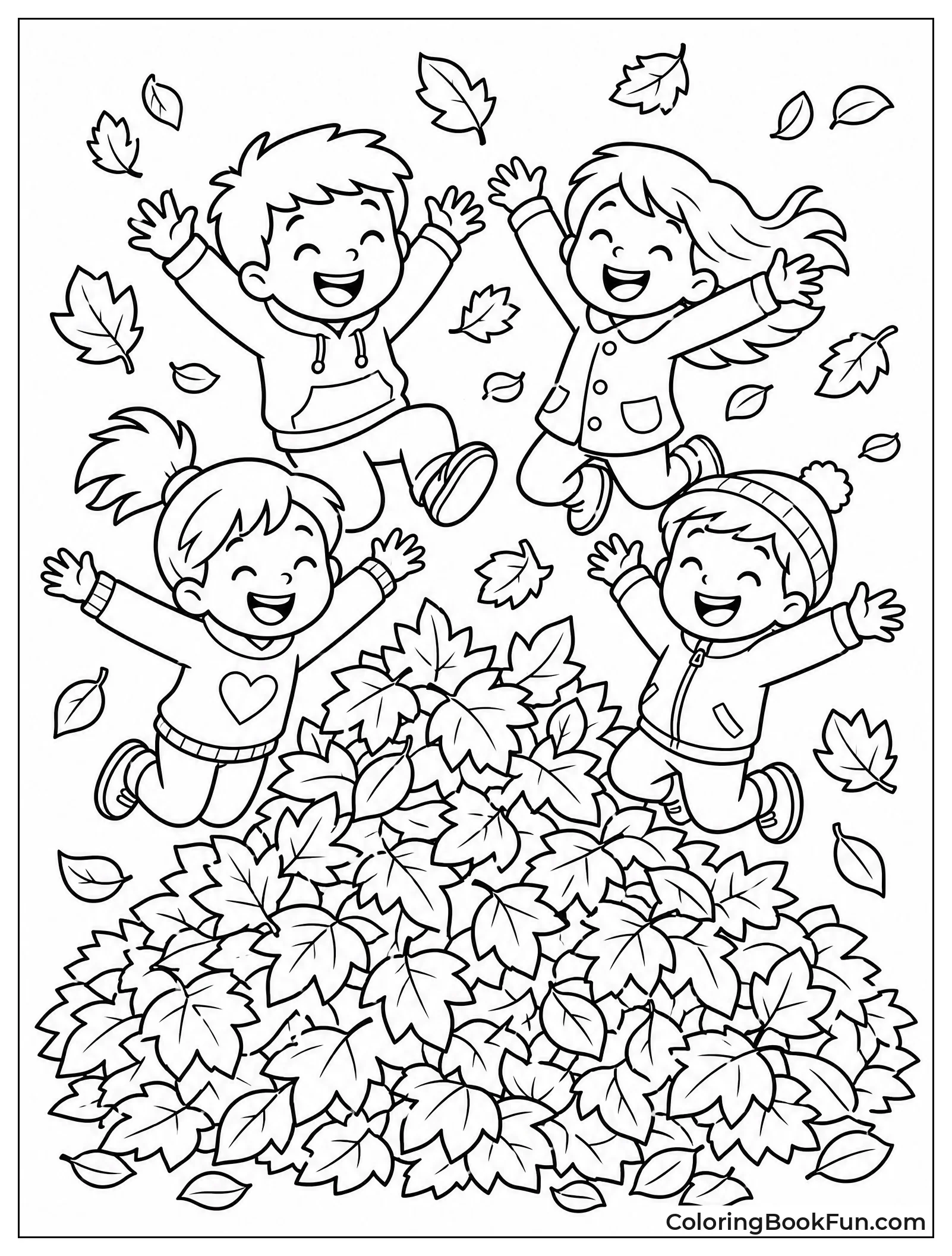 Jumping into a Pile of Leaves