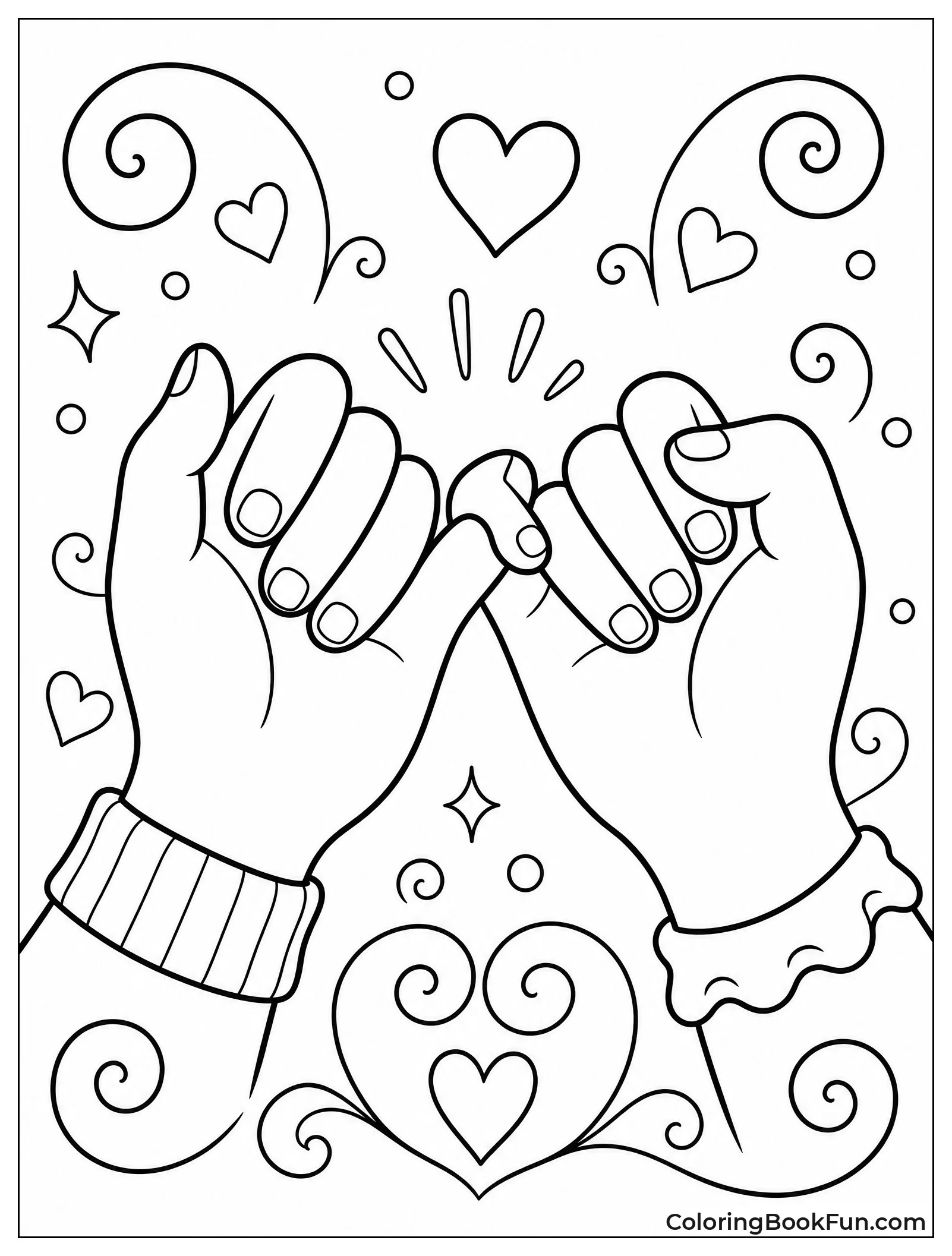 Close Up of a Pinky Promise