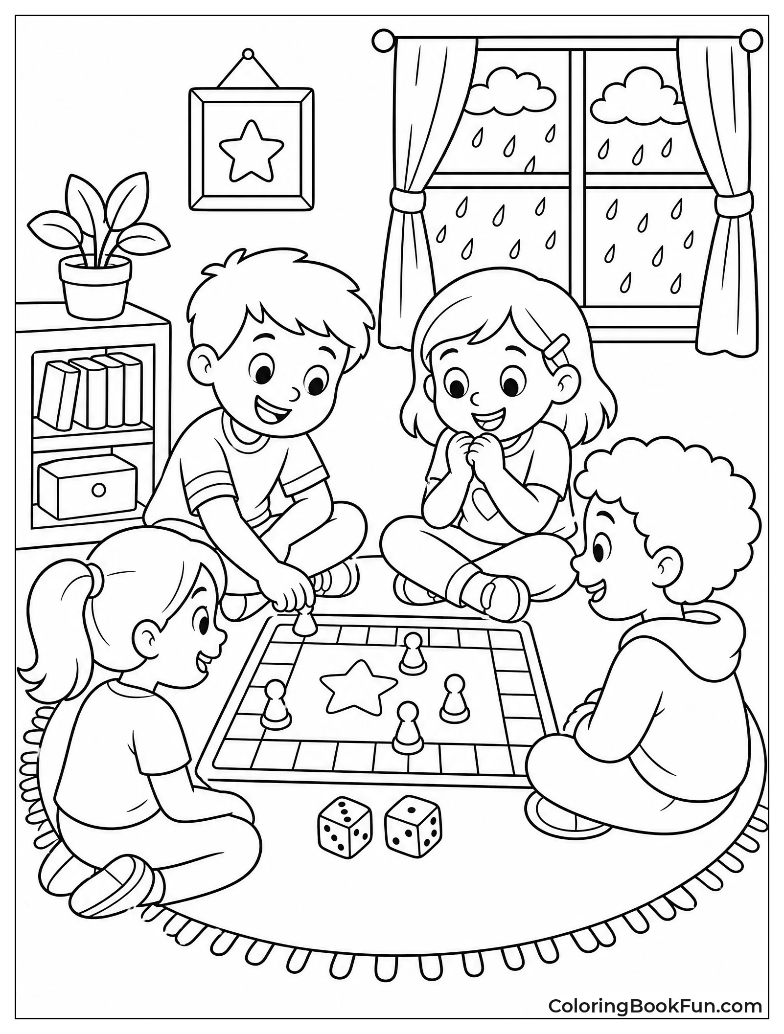 Playing Board Games on a Rainy Day