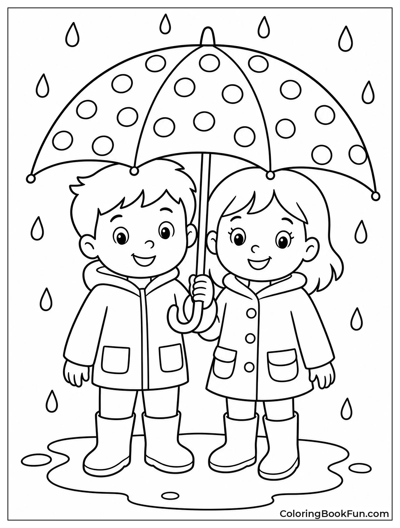 Standing Under a Polka Dot Umbrella