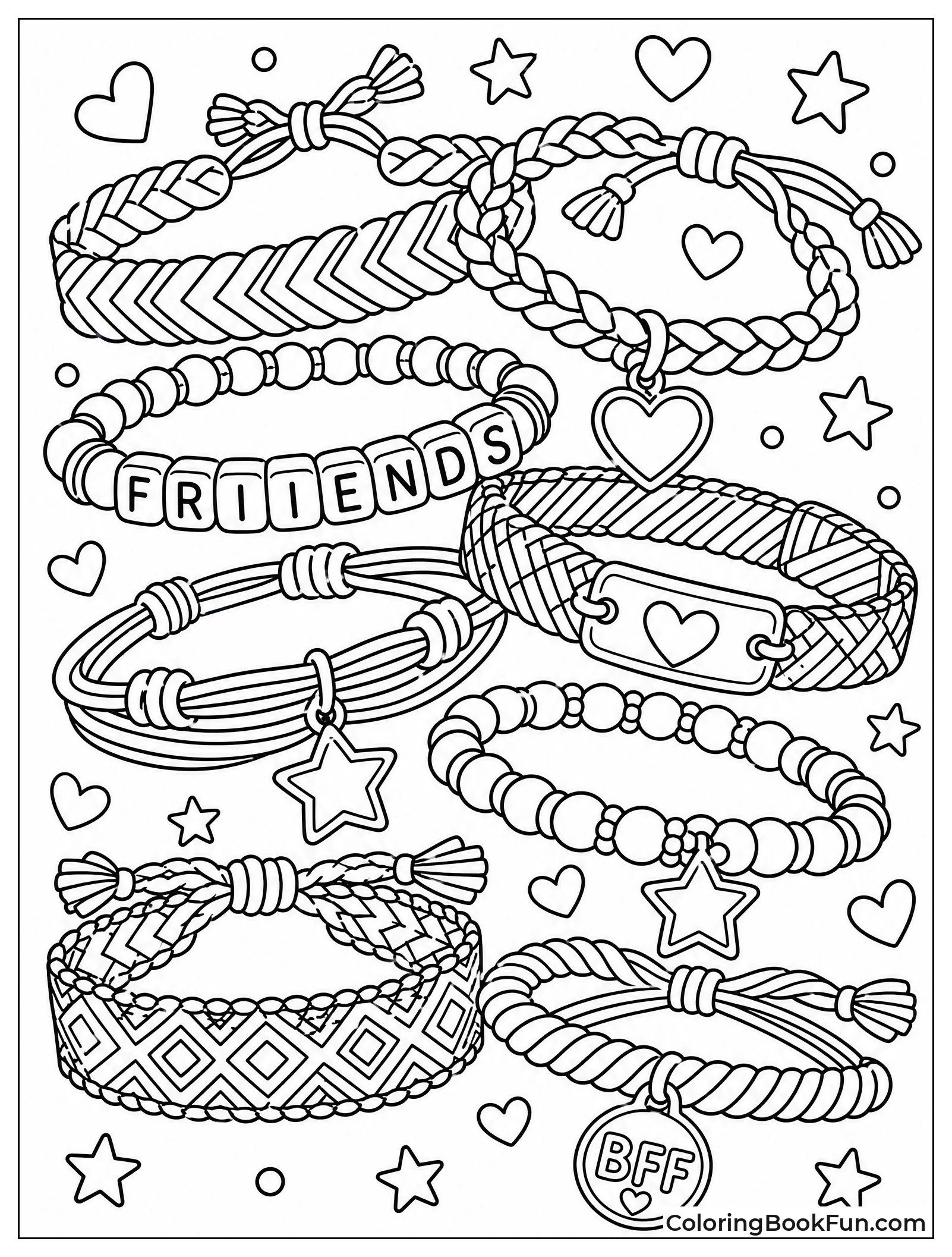 Colorful Friendship Bracelet Patterns