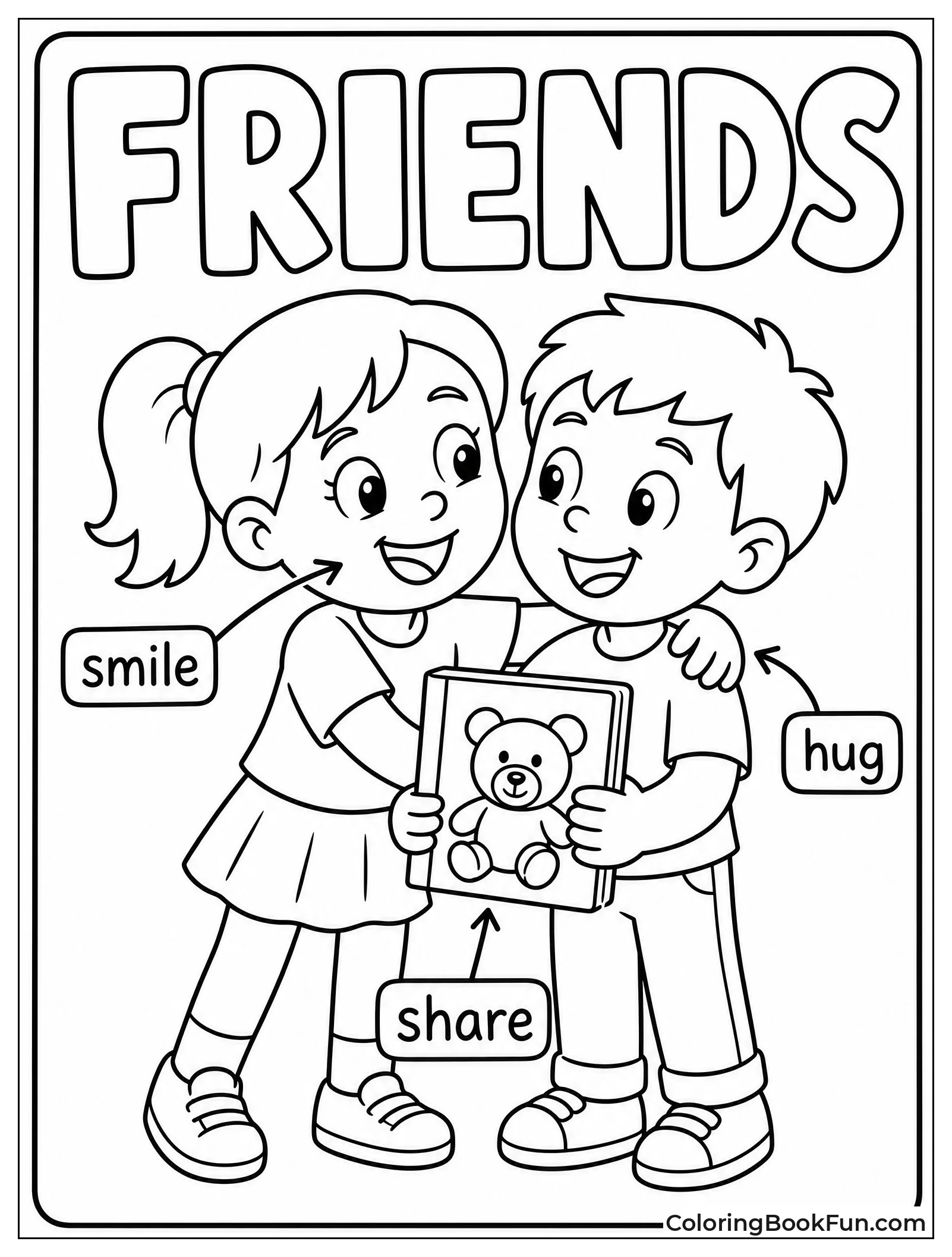 Diagram Showing Parts of Friendship
