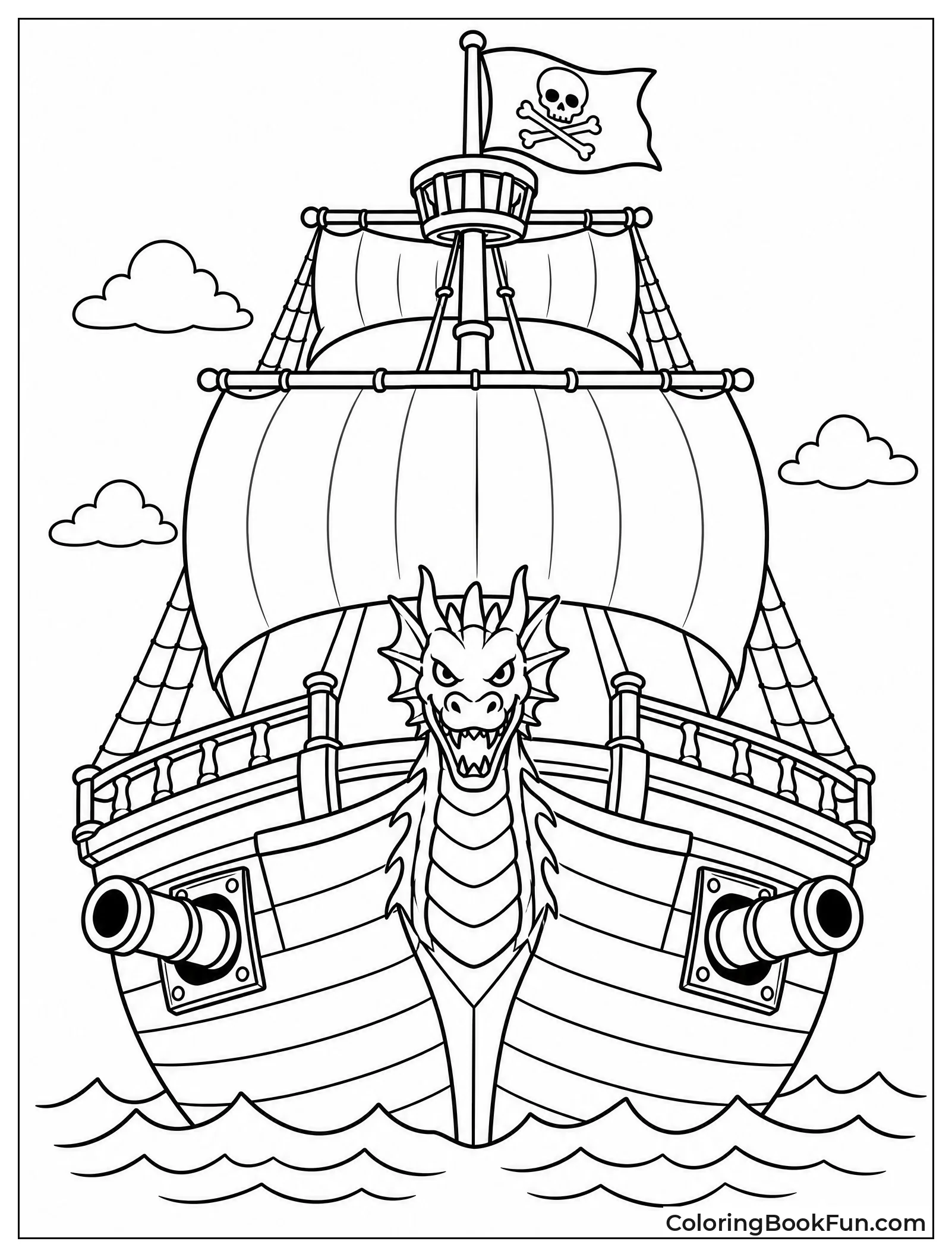 Front View of Approaching Ship