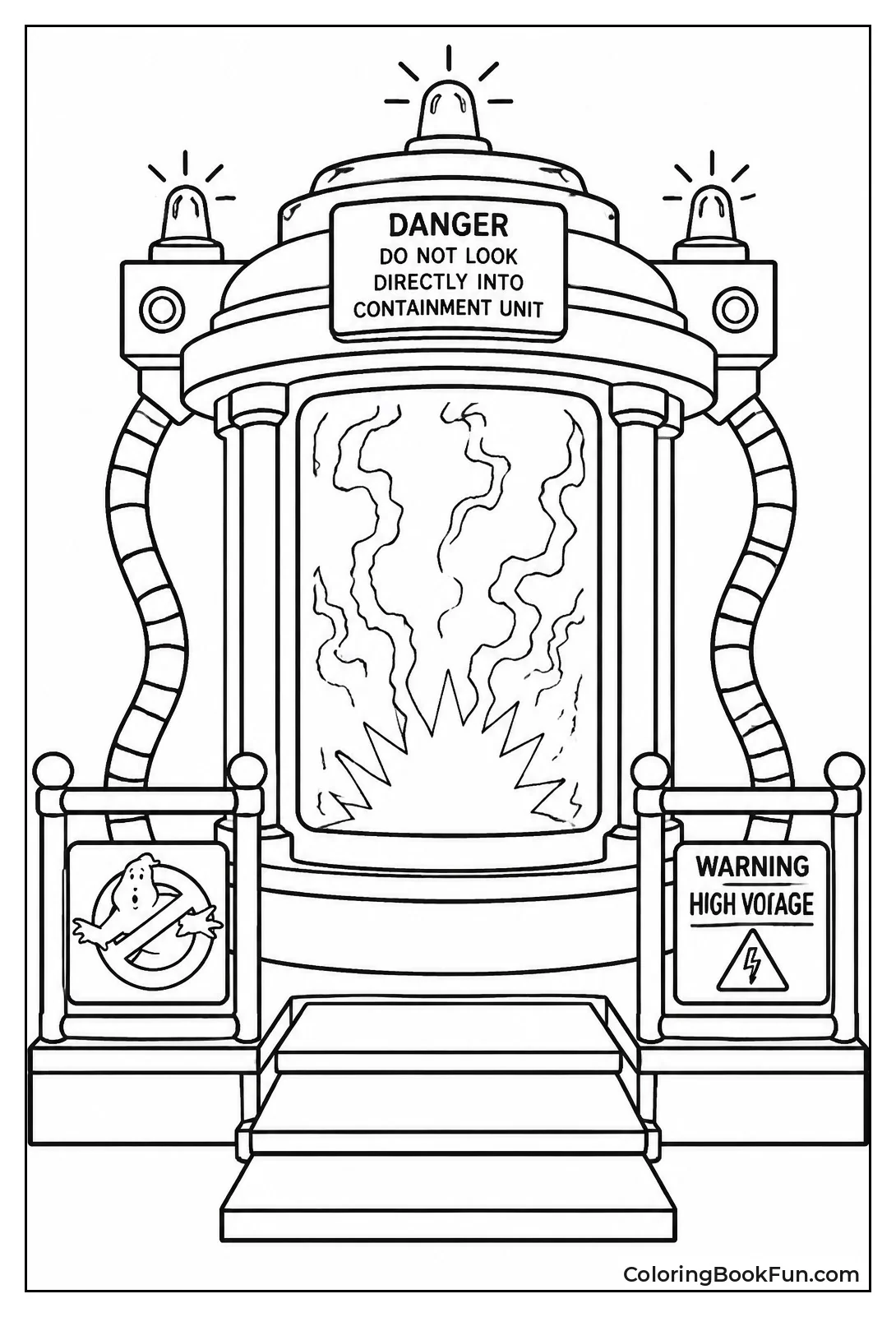 Red Containment Unit Glowing