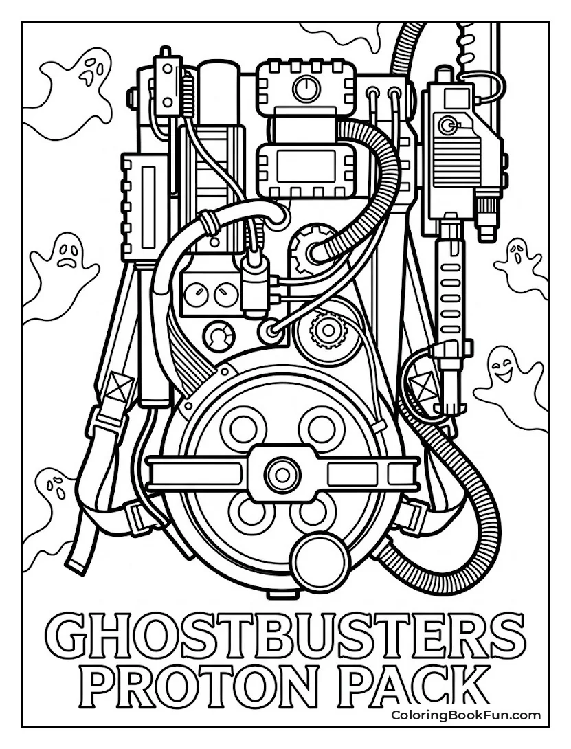 Detailed Proton Pack Close Up