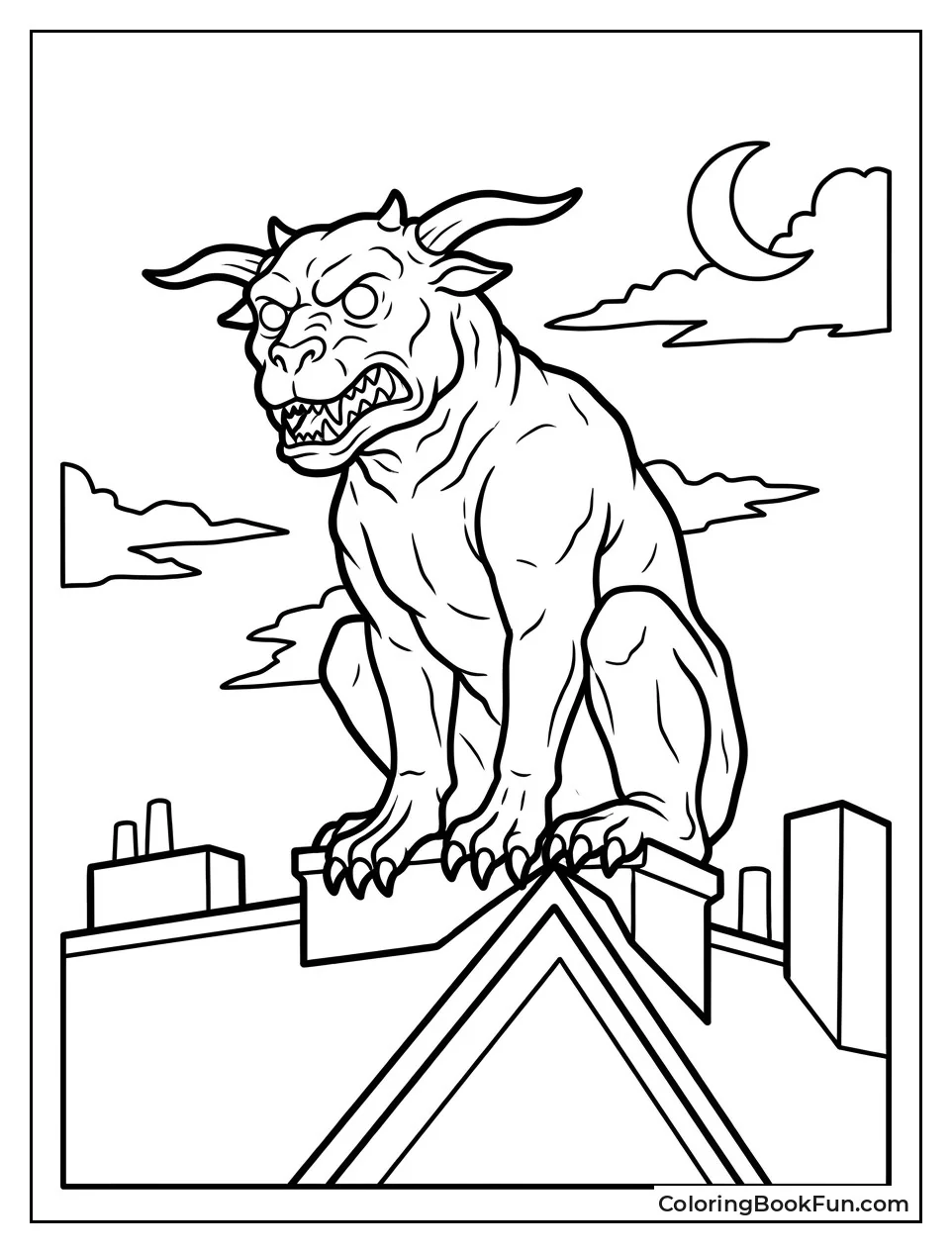 Terror Dog Statue with Glow