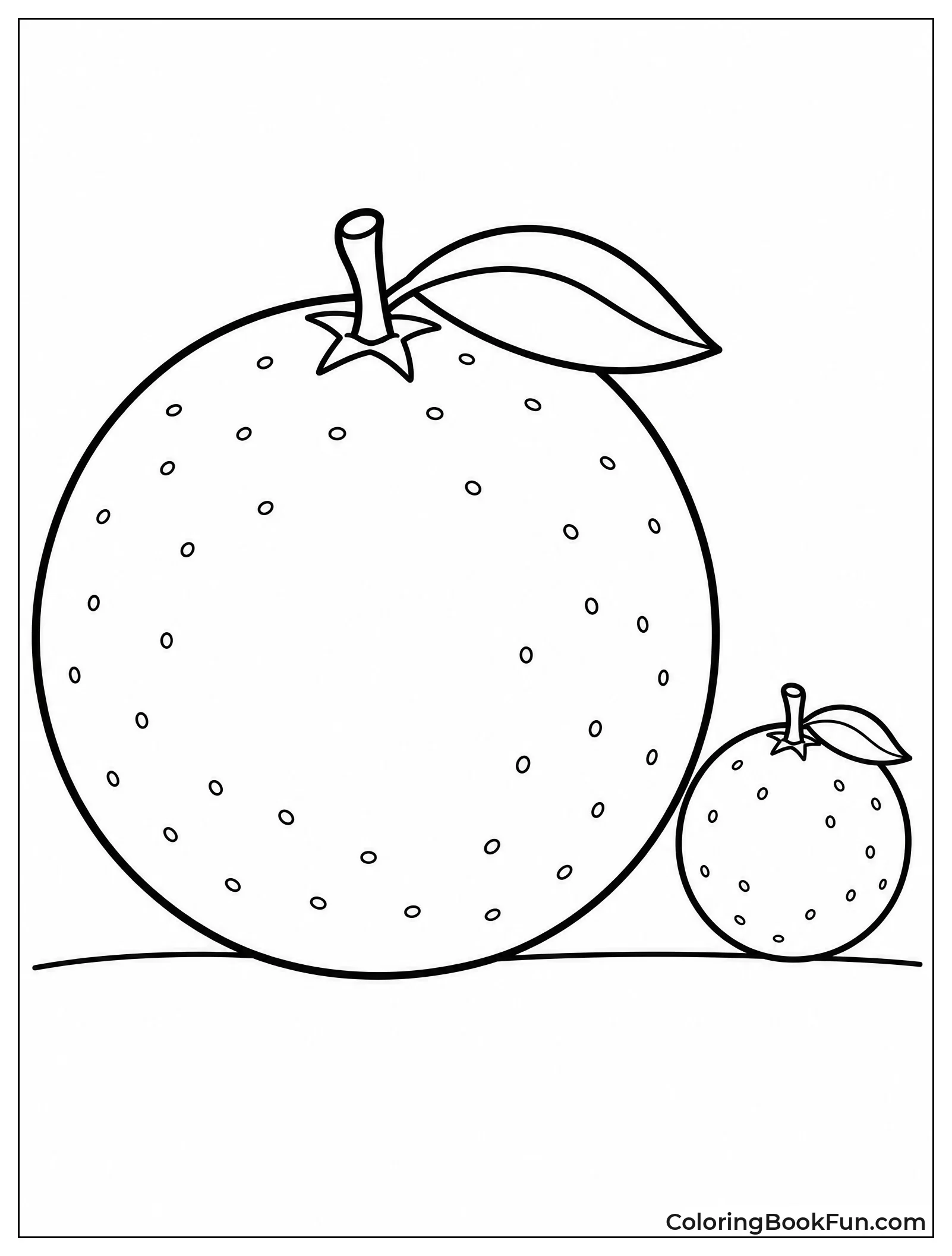 Giant Orange Next to Small One
