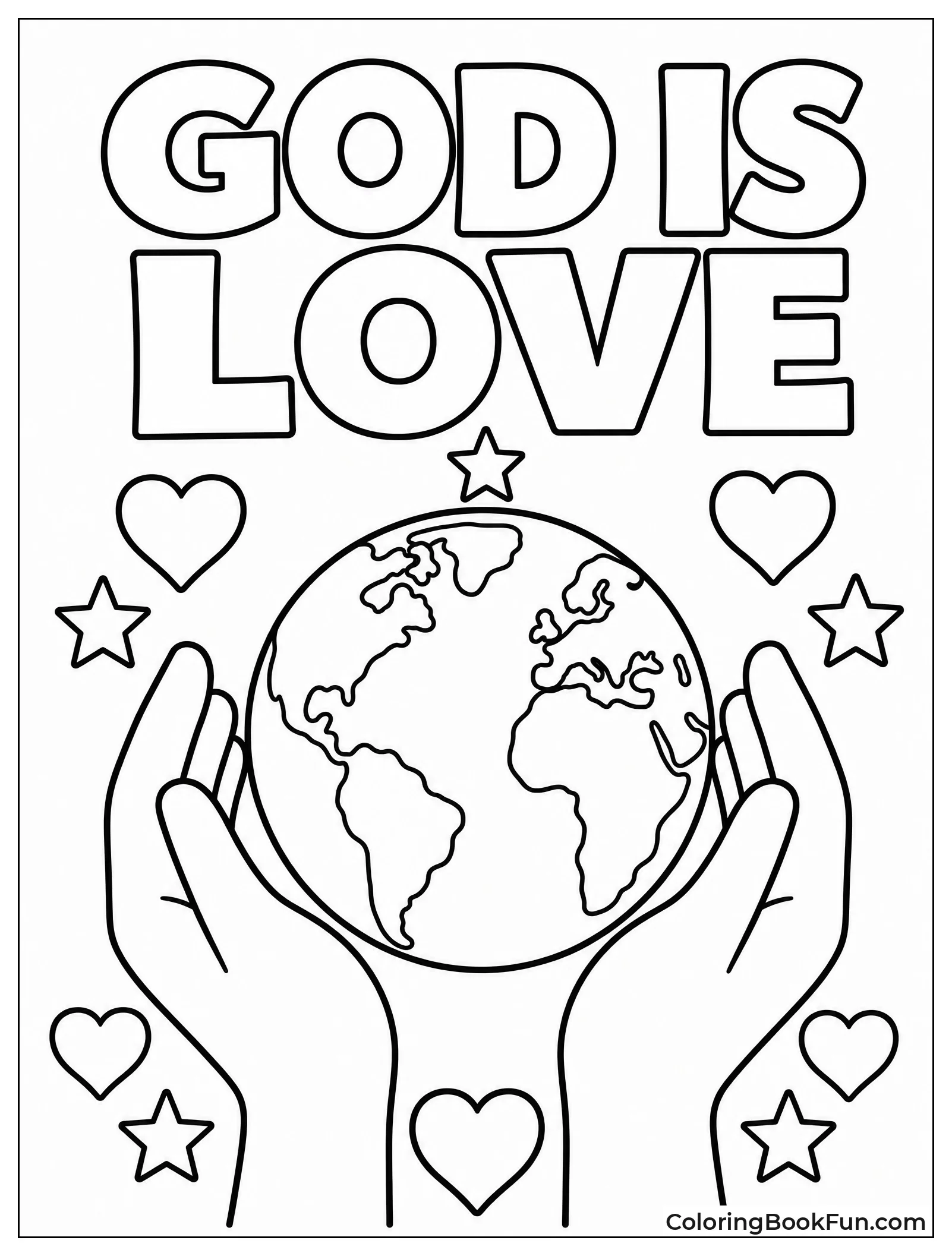 God Holding the World Gently
